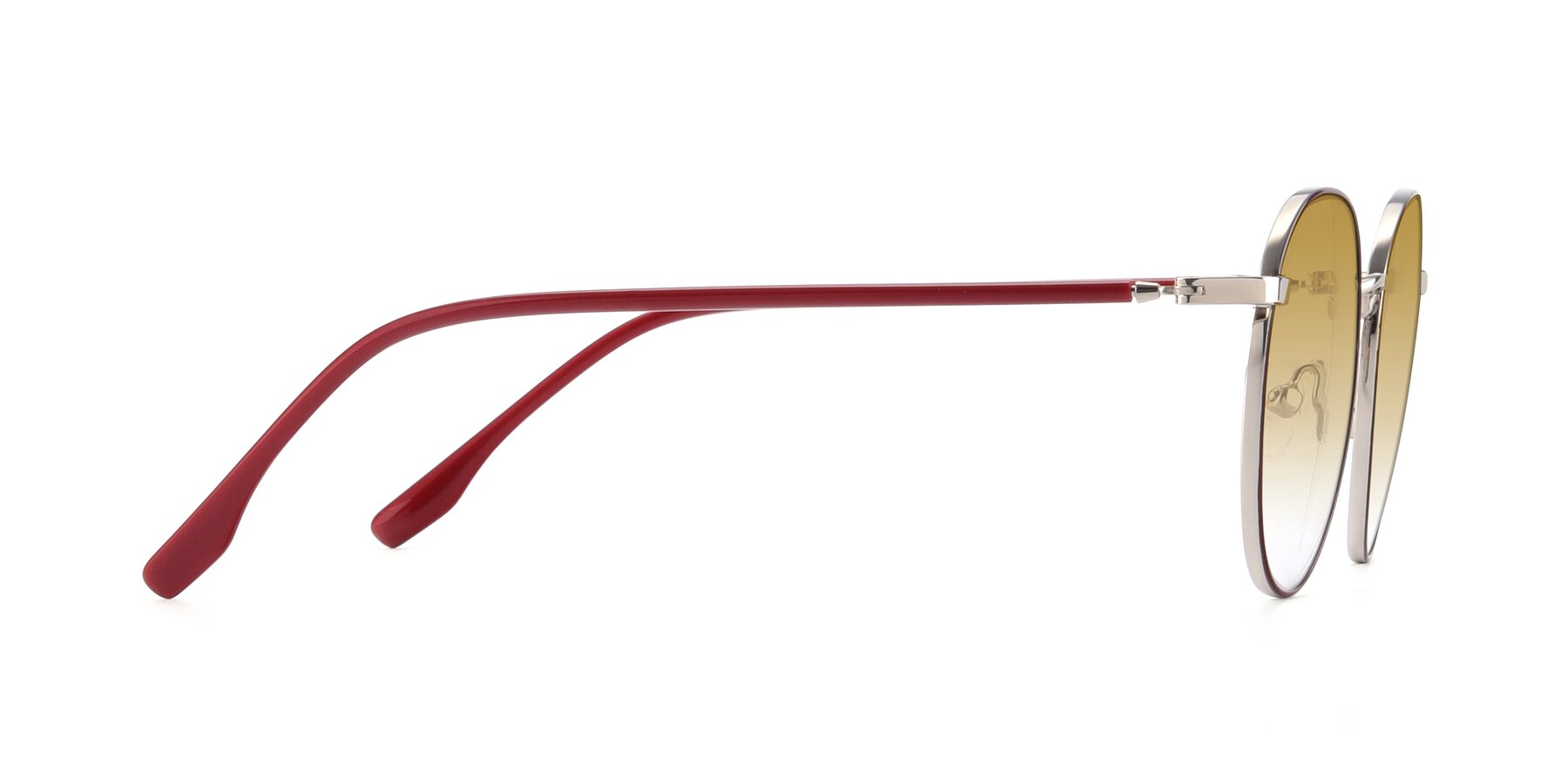 Side of 9553 in Wine-Silver with Champagne Gradient Lenses