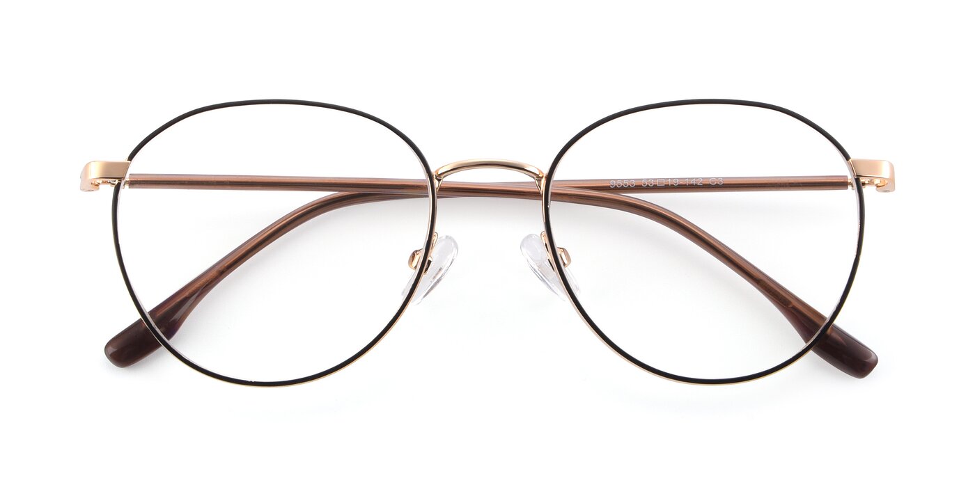 9553 - Black / Gold Eyeglasses