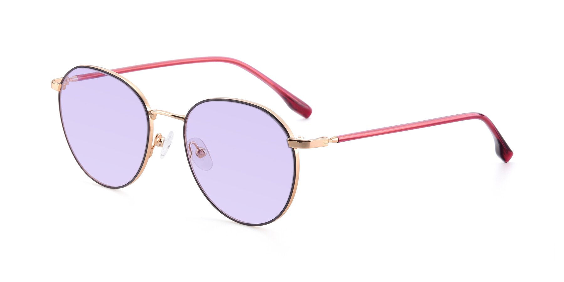 Angle of 9553 in Purple-Gold with Light Purple Tinted Lenses