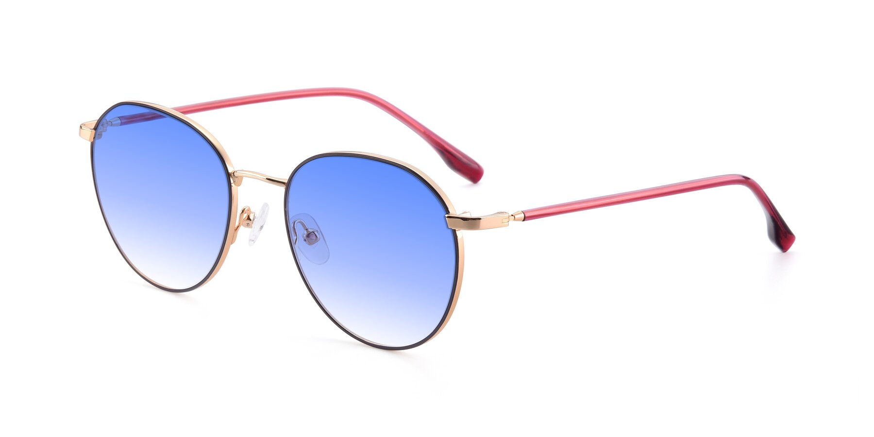 Angle of 9553 in Purple-Gold with Blue Gradient Lenses