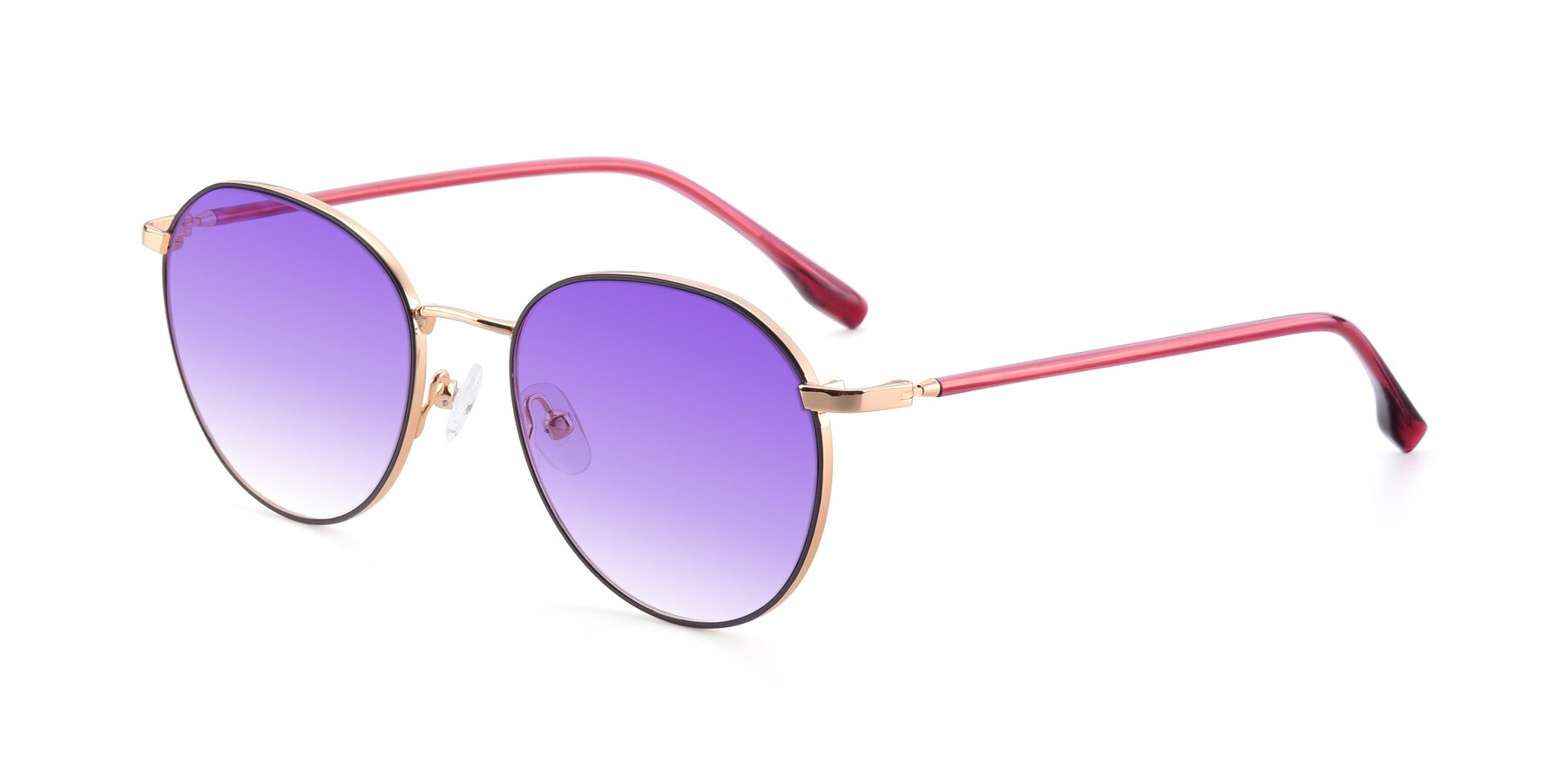 Angle of 9553 in Purple-Gold with Purple Gradient Lenses