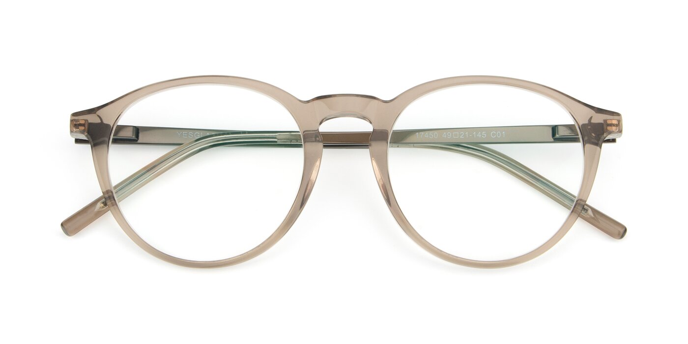 17450 - Transparent Brown Blue Light Glasses