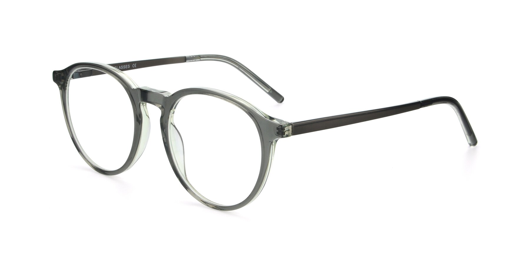 Angle of 17450 in Greenish Grey with Clear Reading Eyeglass Lenses