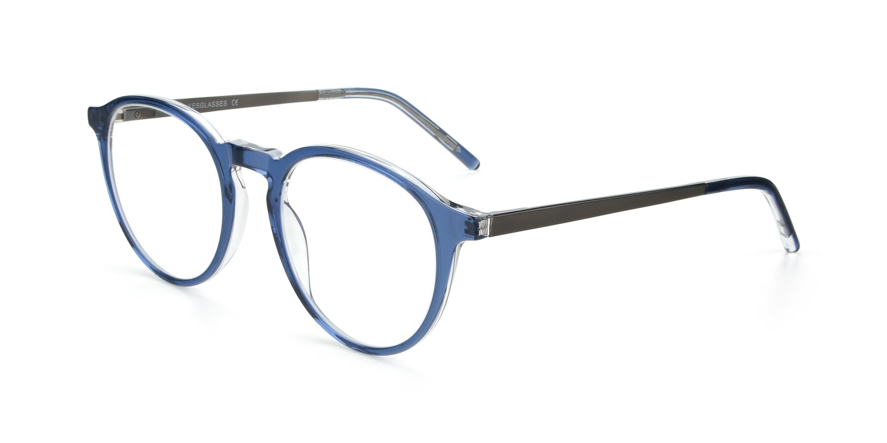 Angle of 17450 in Blue with Clear Eyeglass Lenses