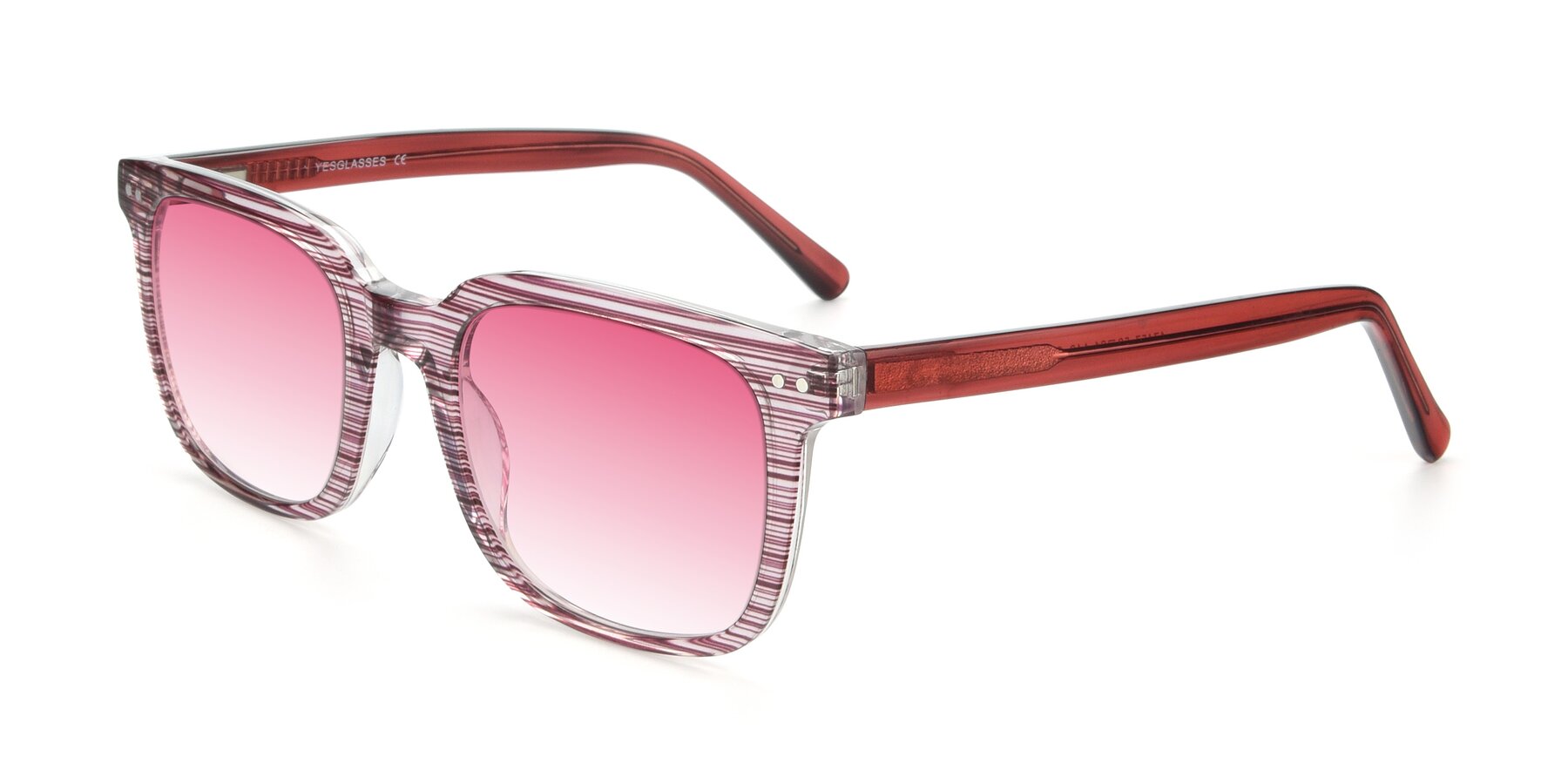 Angle of 17457 in Stripe Purple with Pink Gradient Lenses