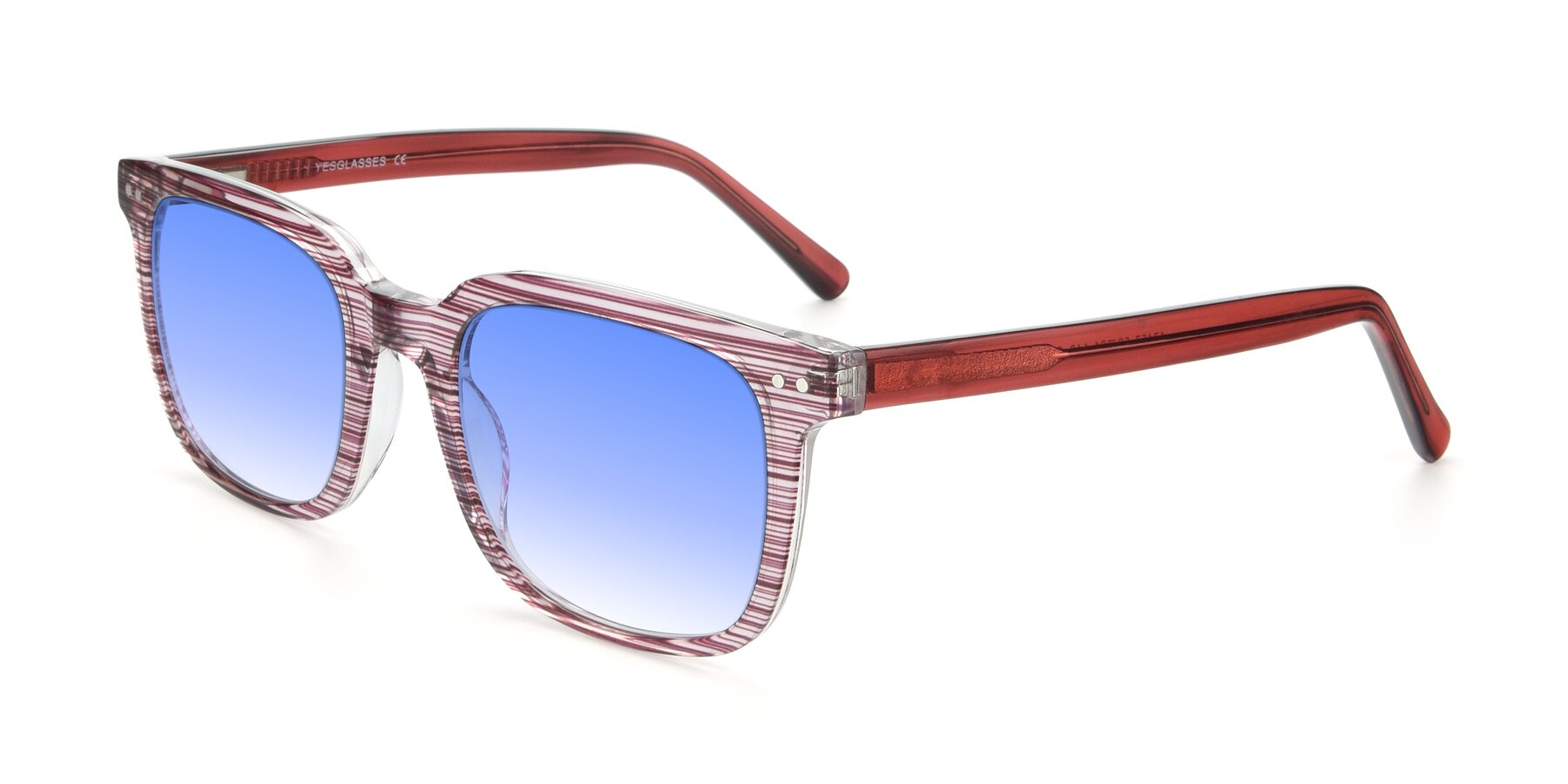 Angle of 17457 in Stripe Purple with Blue Gradient Lenses