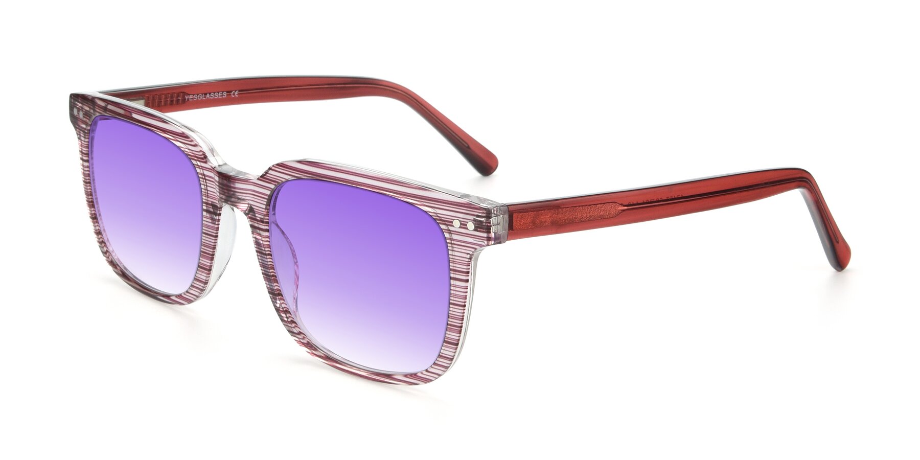 Angle of 17457 in Stripe Purple with Purple Gradient Lenses