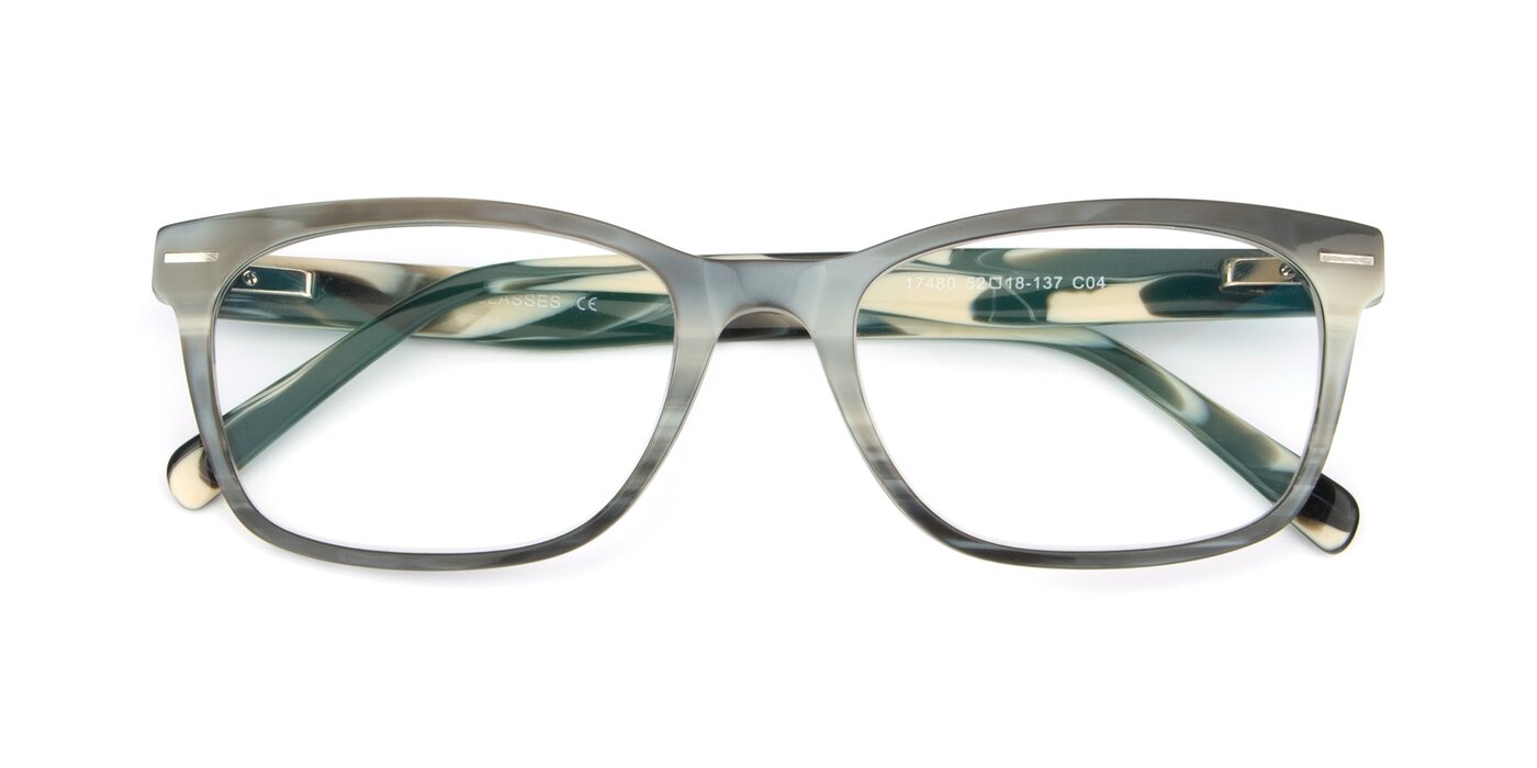17480 - Stripe Coffee Eyeglasses