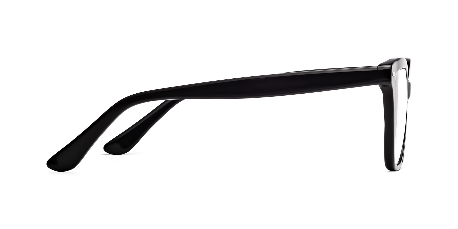 Side of 17485 in Black with Clear Reading Eyeglass Lenses
