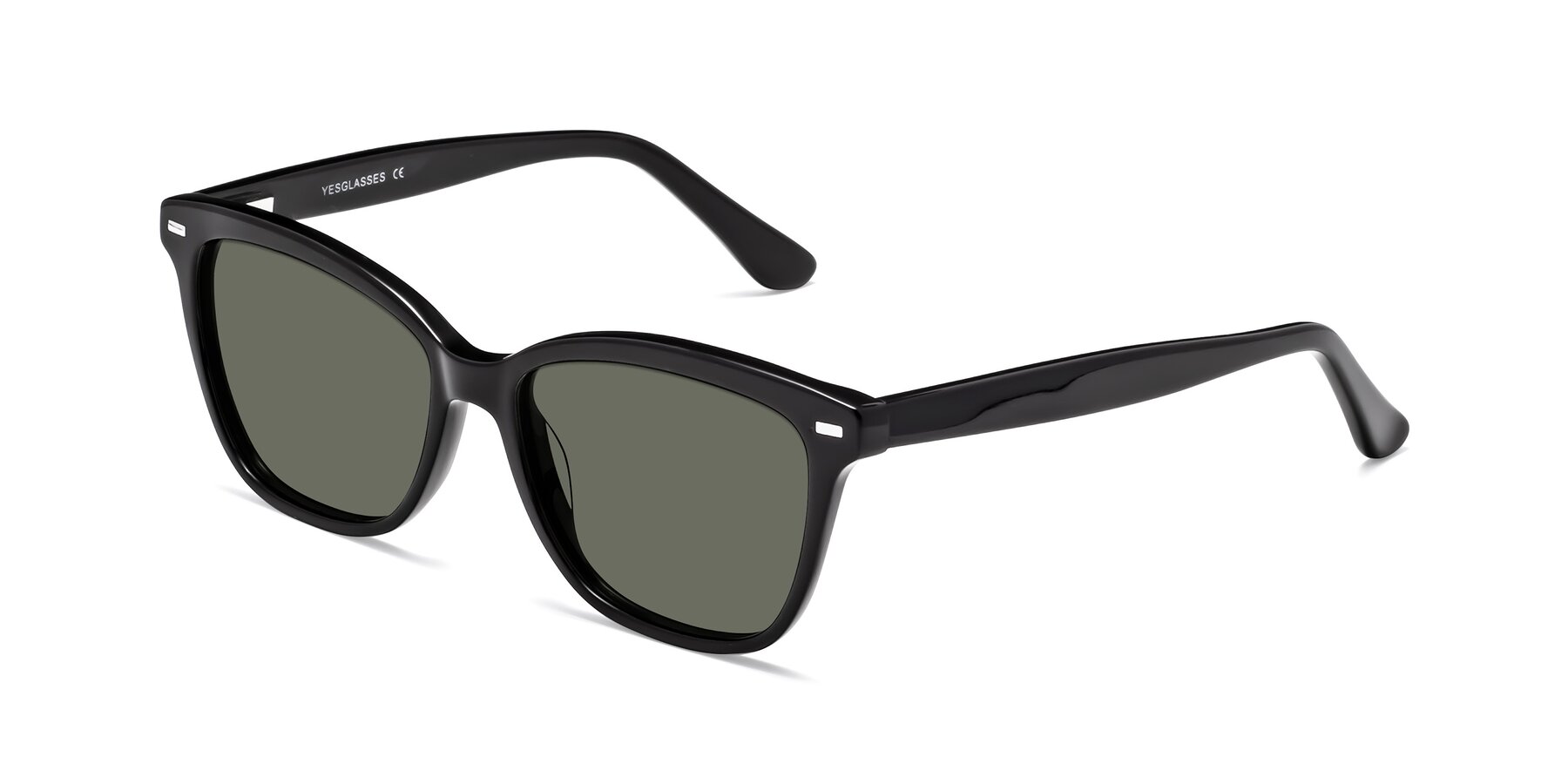 Angle of 17485 in Black with Gray Polarized Lenses