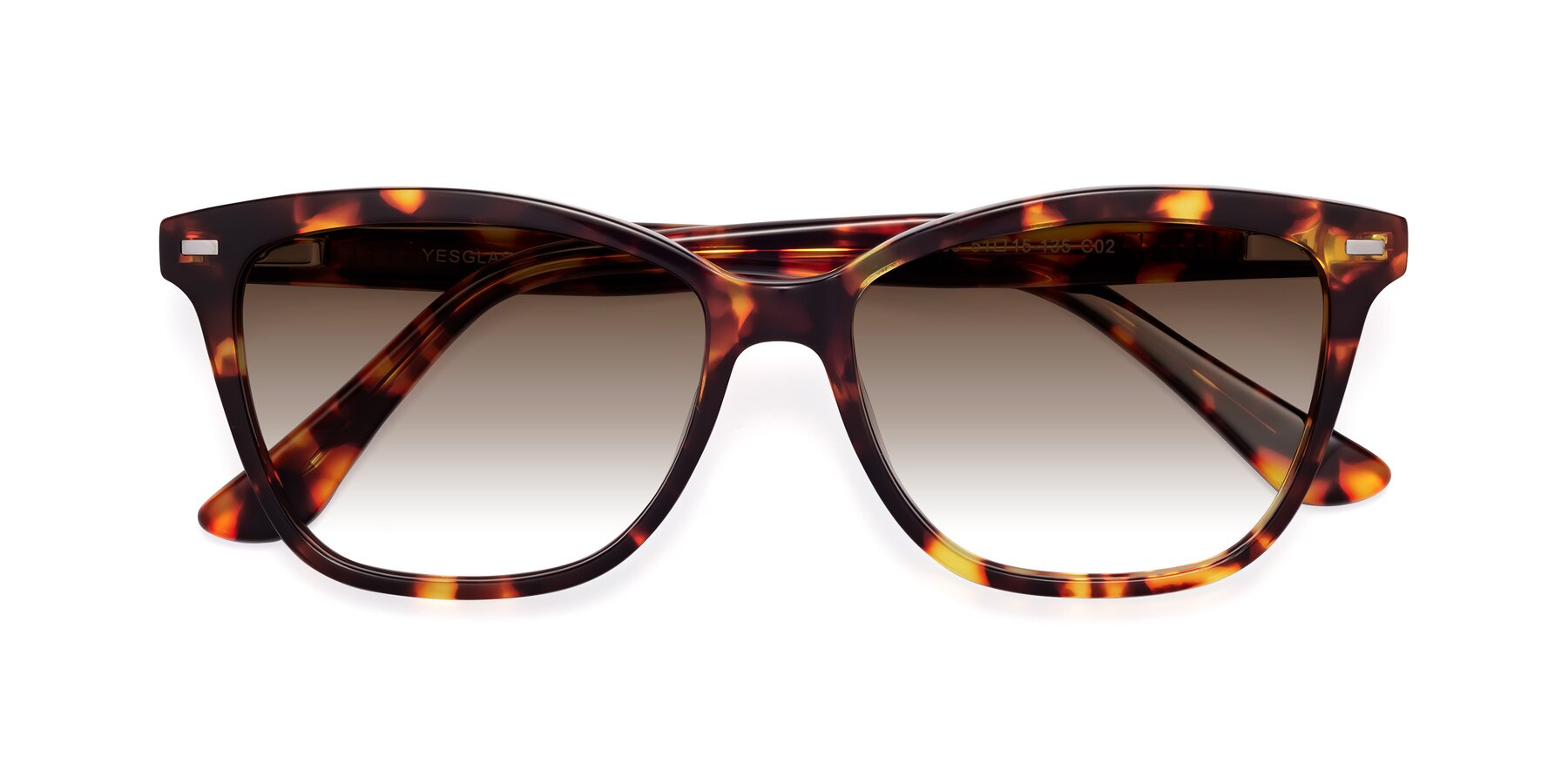 Folded Front of 17485 in Tortoise with Brown Gradient Lenses