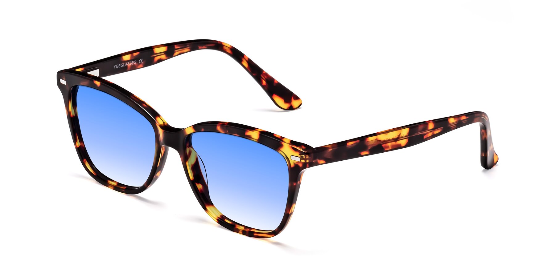 Angle of 17485 in Tortoise with Blue Gradient Lenses