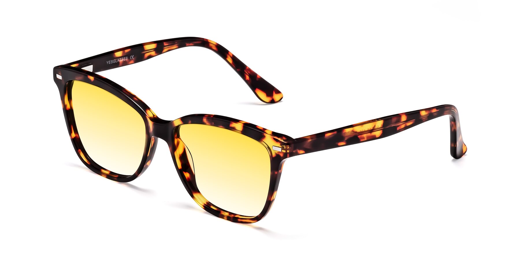 Angle of 17485 in Tortoise with Yellow Gradient Lenses