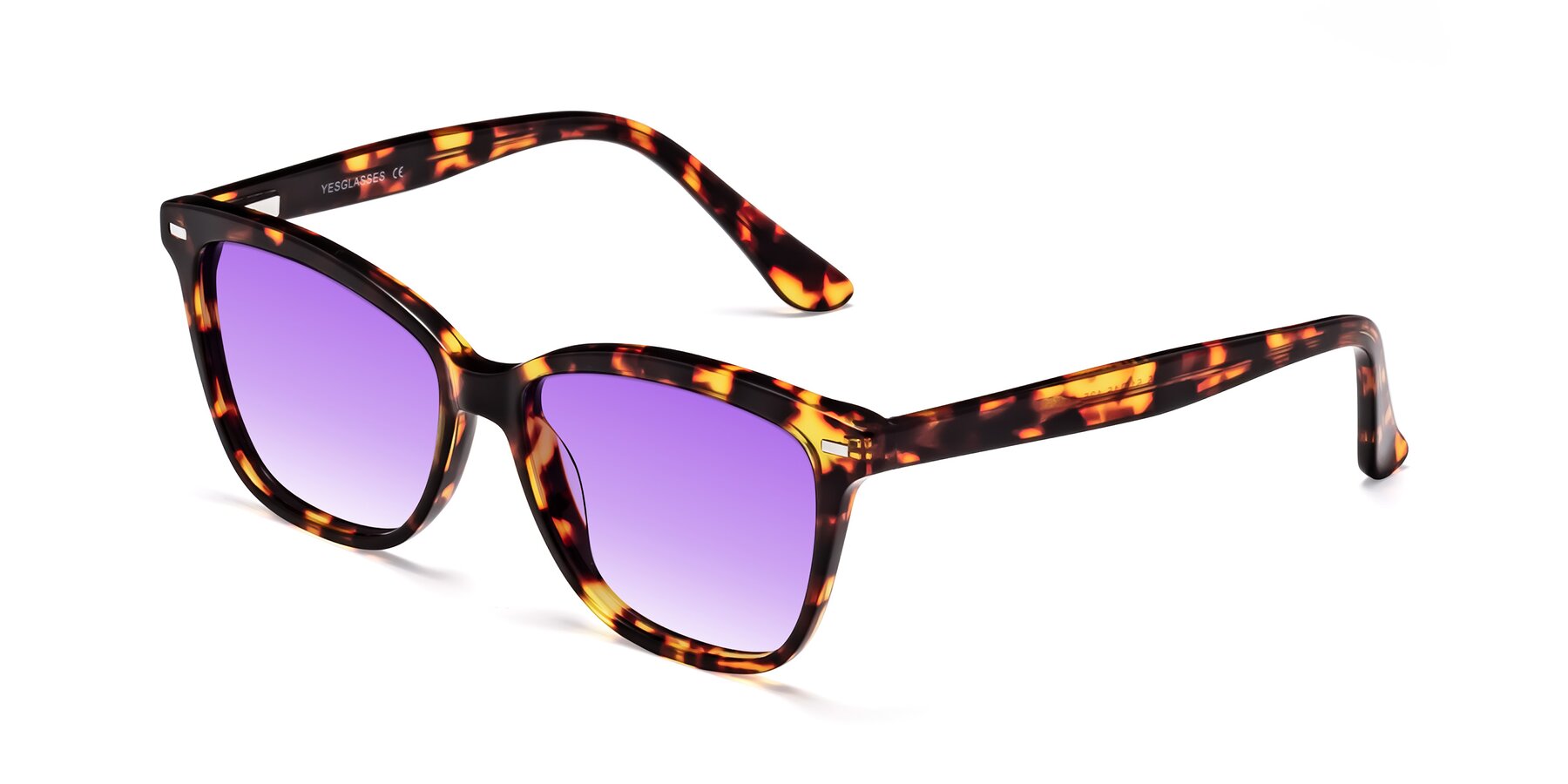 Angle of 17485 in Tortoise with Purple Gradient Lenses