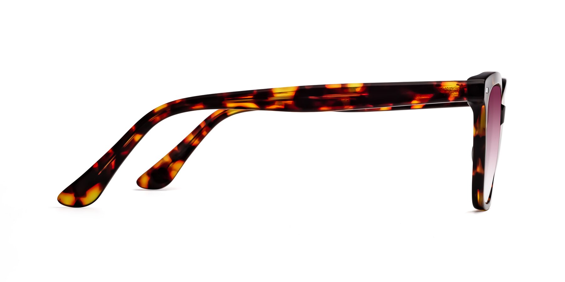 Side of 17485 in Tortoise with Wine Gradient Lenses