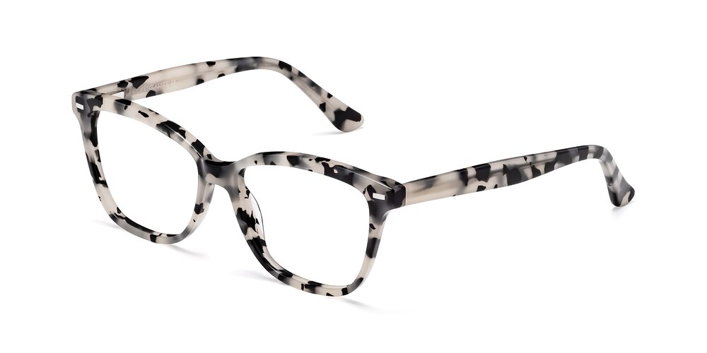 Ivory Tortoise Retro-Vintage Acetate Cat-Eye Eyeglasses - 17485