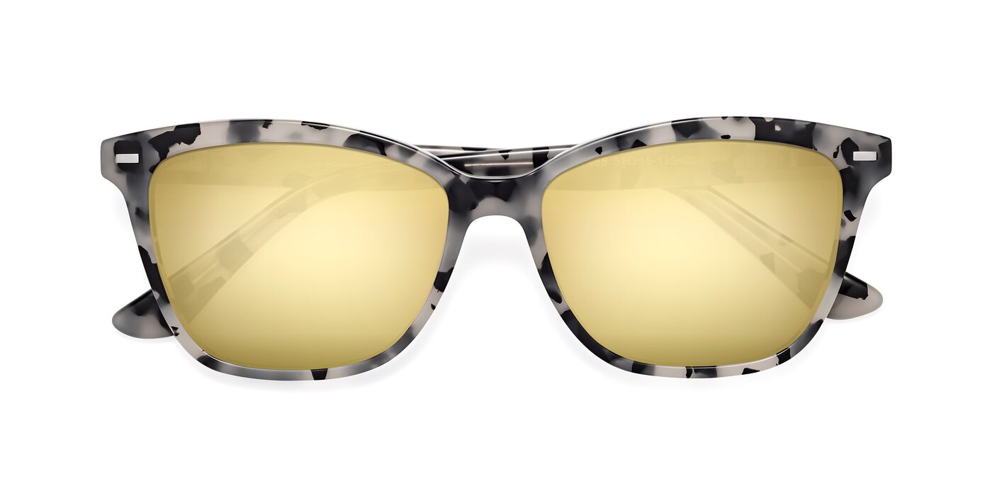 17485 - Honey Tortoise Flash Mirrored Sunglasses