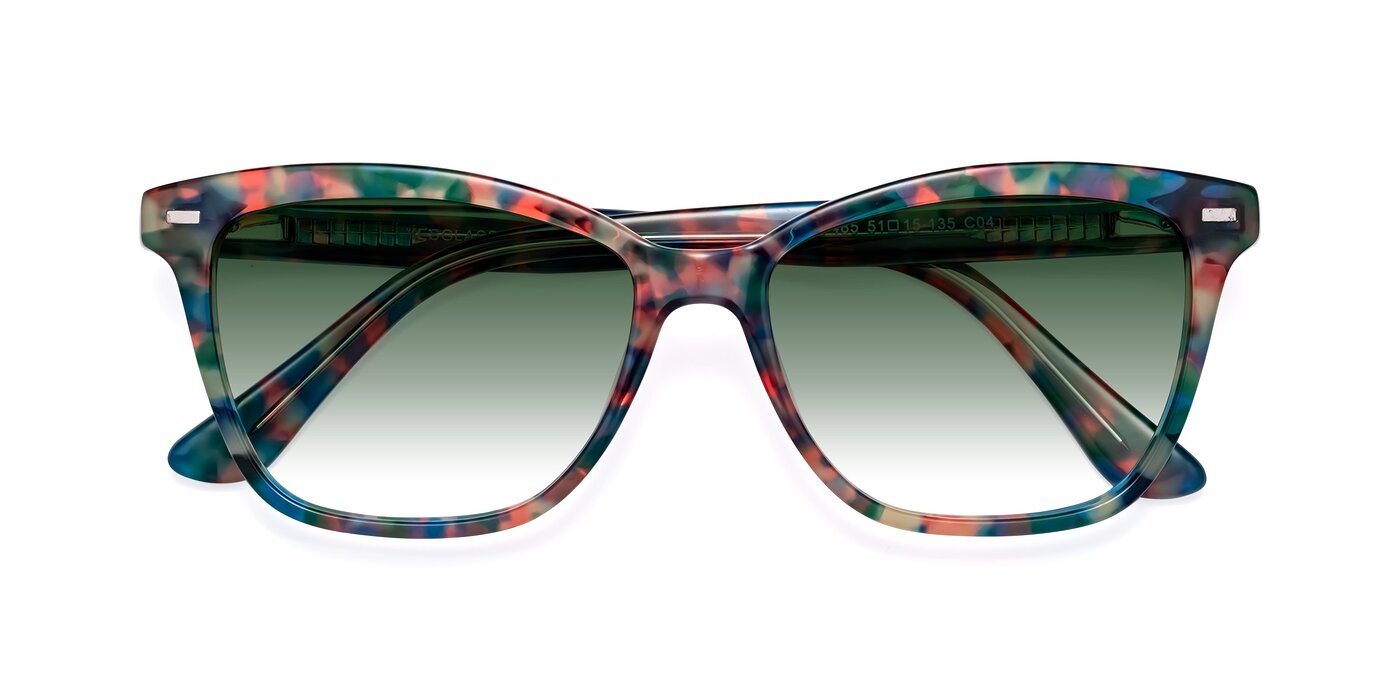 17485 - Floral Tortoise Gradient Sunglasses