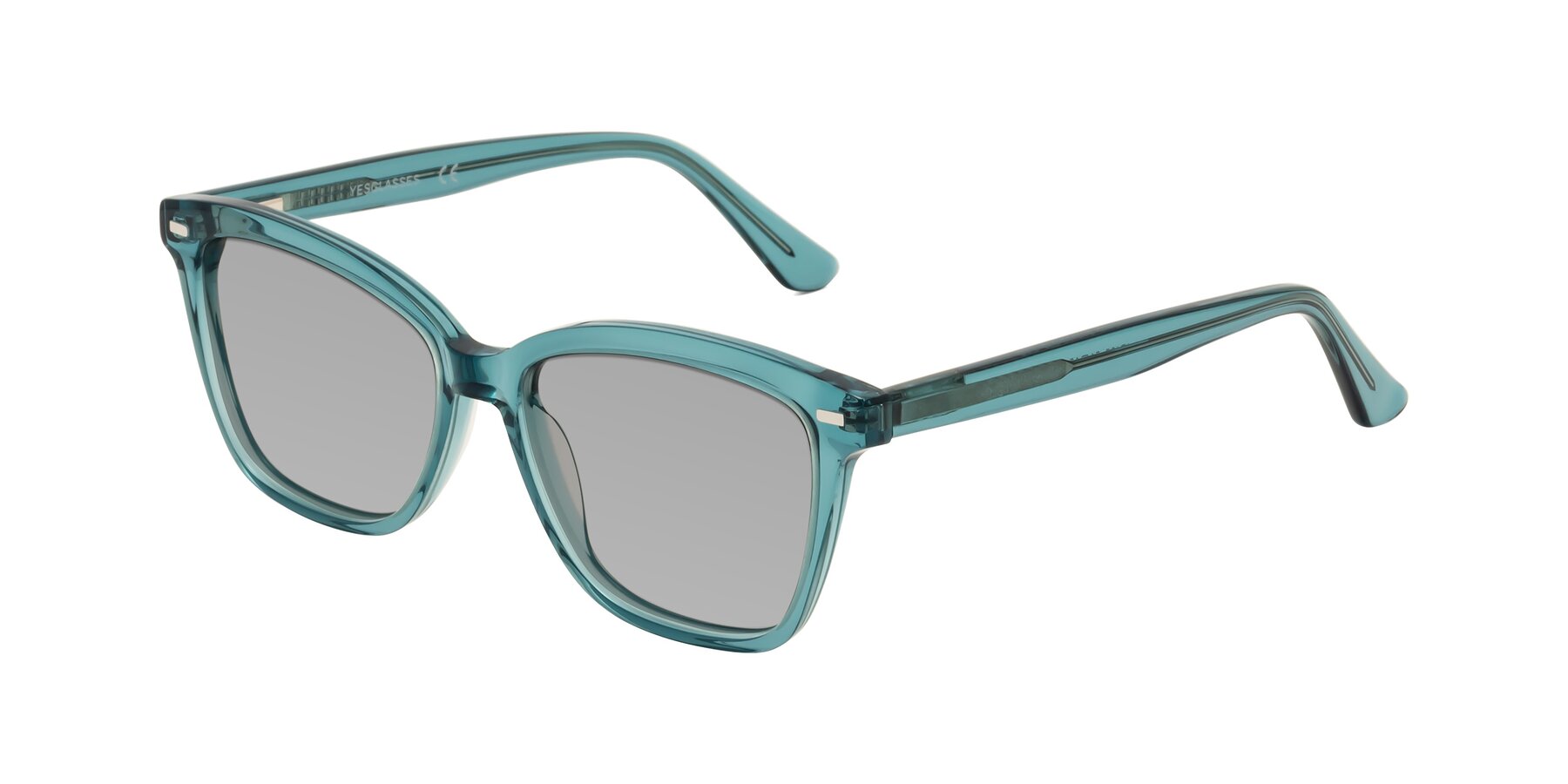 Angle of 17485 in Teal with Light Gray Tinted Lenses