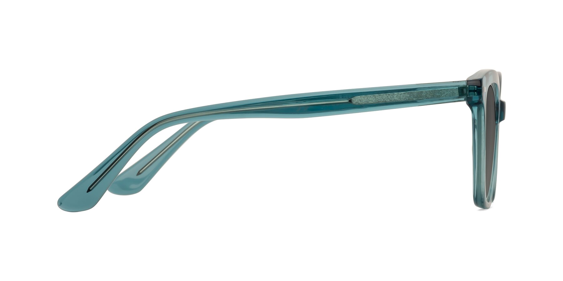 Side of 17485 in Teal with Medium Gray Tinted Lenses