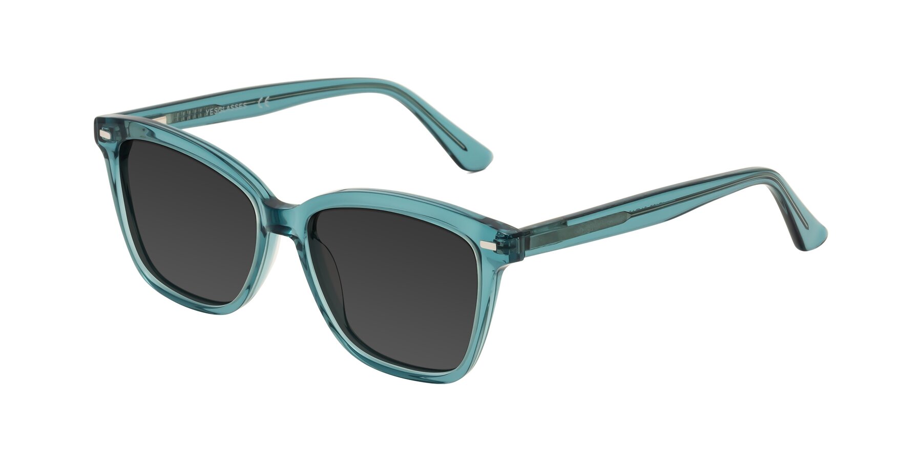 Angle of 17485 in Teal with Gray Tinted Lenses