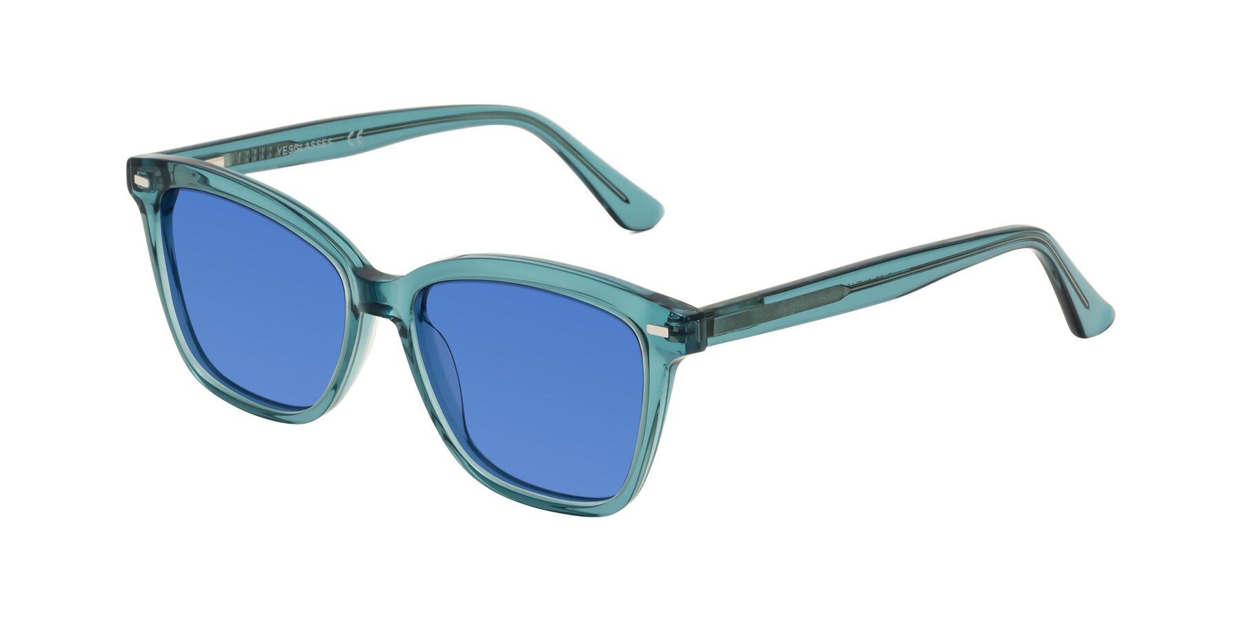 Angle of 17485 in Teal with Blue Tinted Lenses