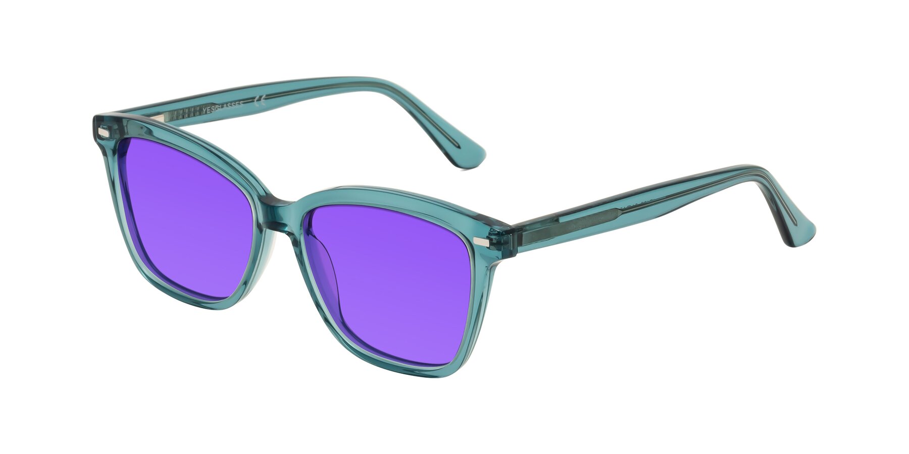 Angle of 17485 in Teal with Purple Tinted Lenses