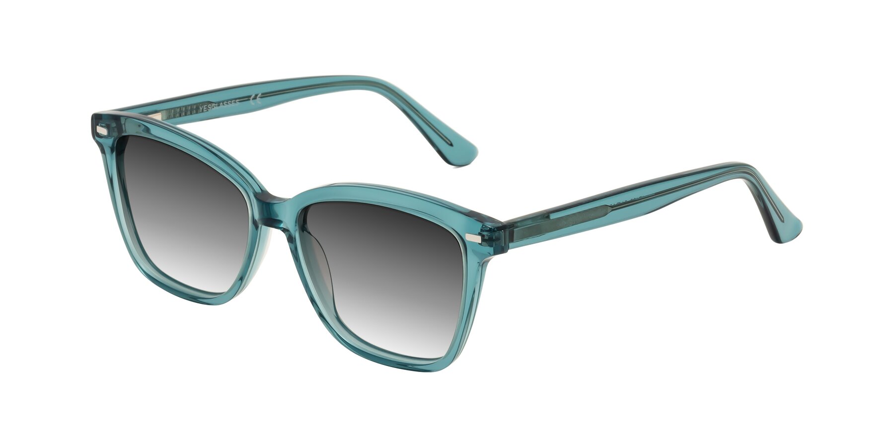 Angle of 17485 in Teal with Gray Gradient Lenses