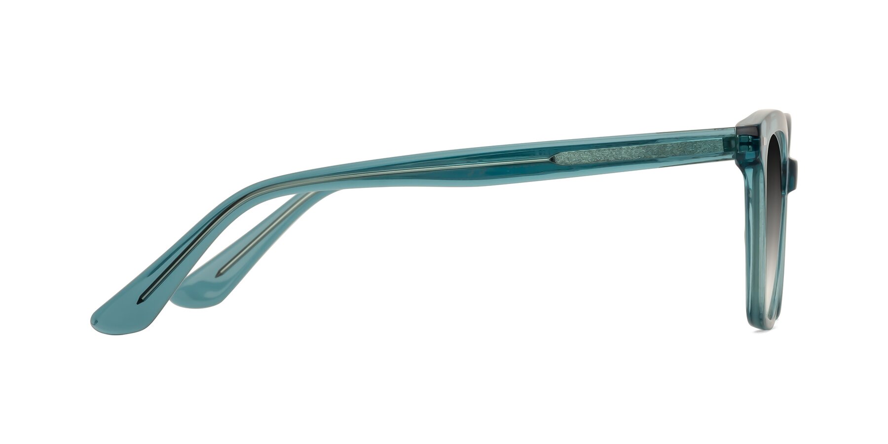 Side of 17485 in Teal with Gray Gradient Lenses