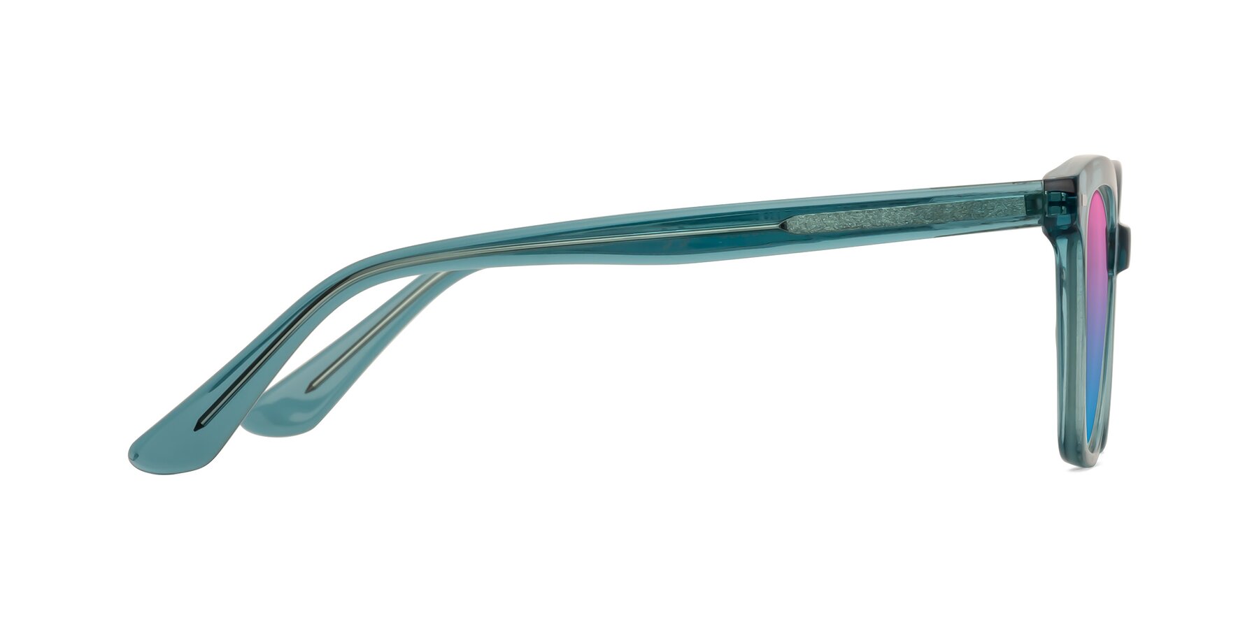 Side of 17485 in Teal with Pink / Blue Gradient Lenses