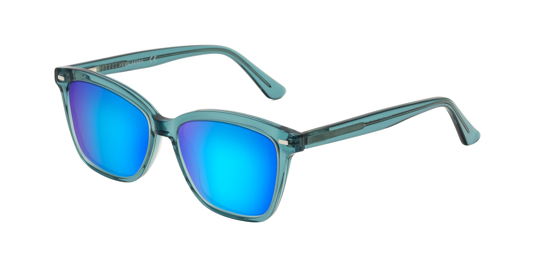 Angle of 17485 in Teal with Blue Mirrored Lenses