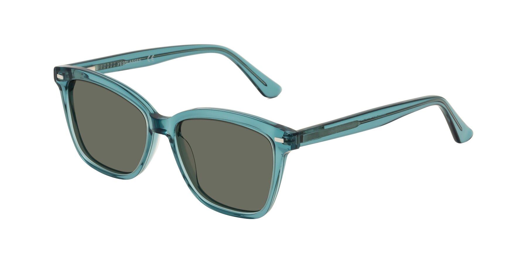 Angle of 17485 in Teal with Gray Polarized Lenses