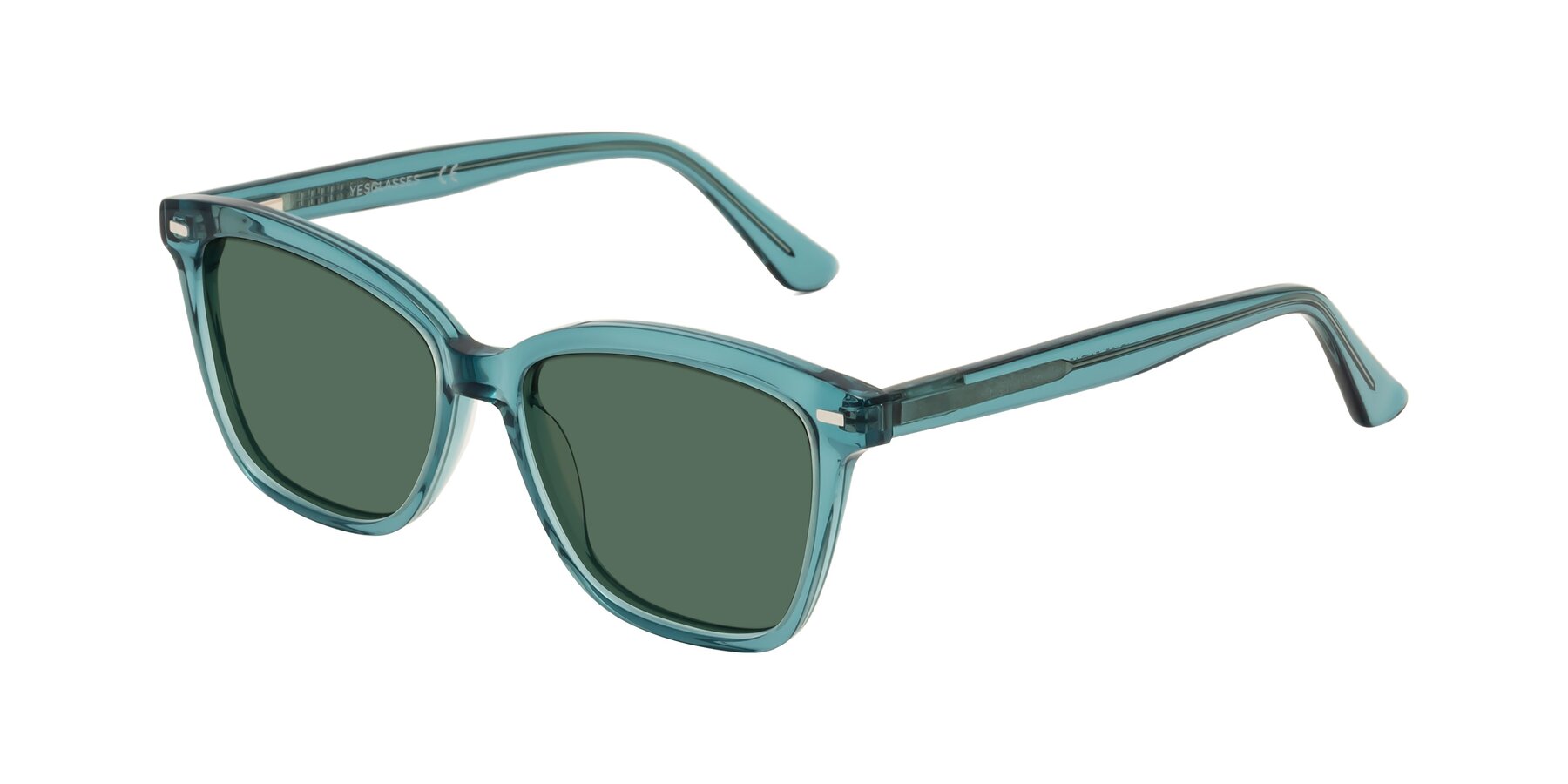 Angle of 17485 in Teal with Green Polarized Lenses