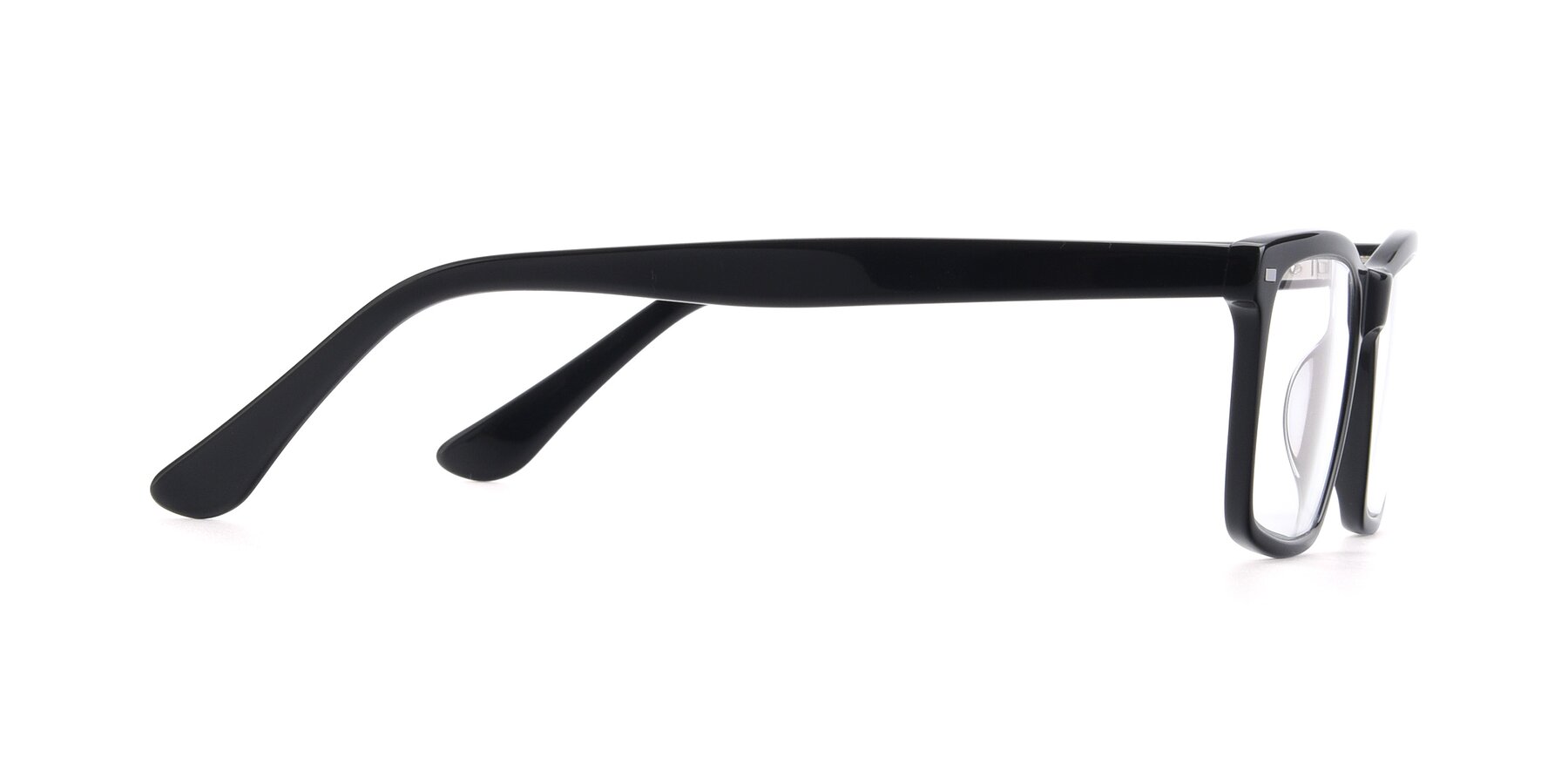 Side of 17486 in Black with Clear Reading Eyeglass Lenses
