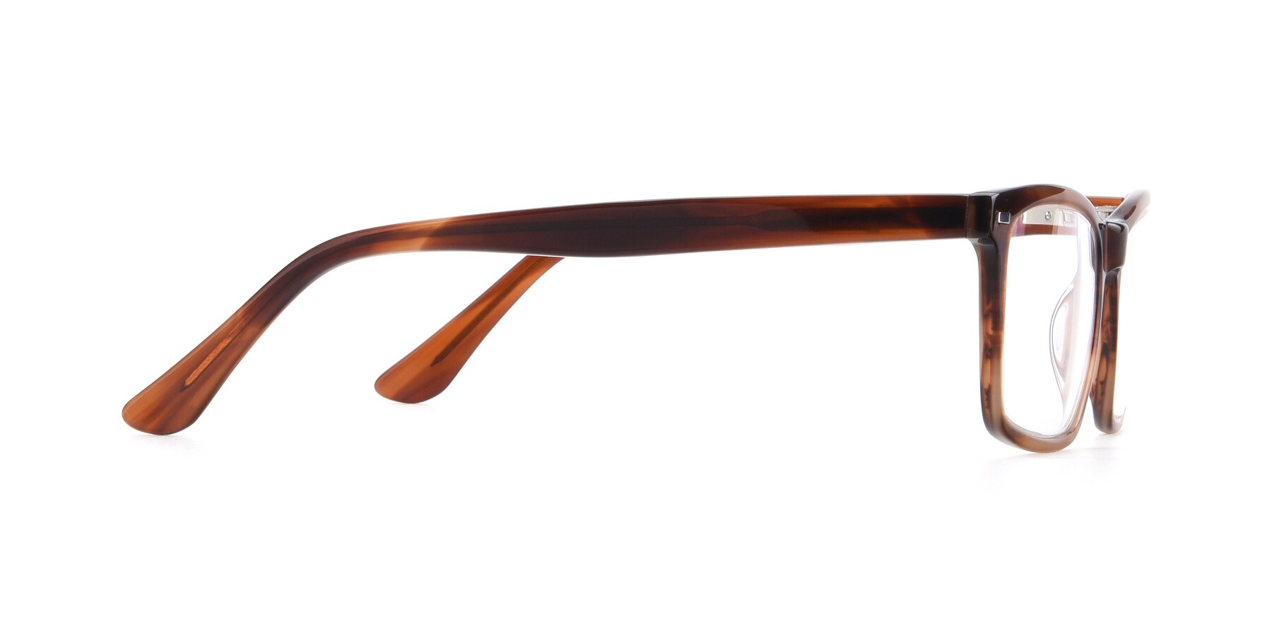 Side of 17486 in Brown with Clear Reading Eyeglass Lenses