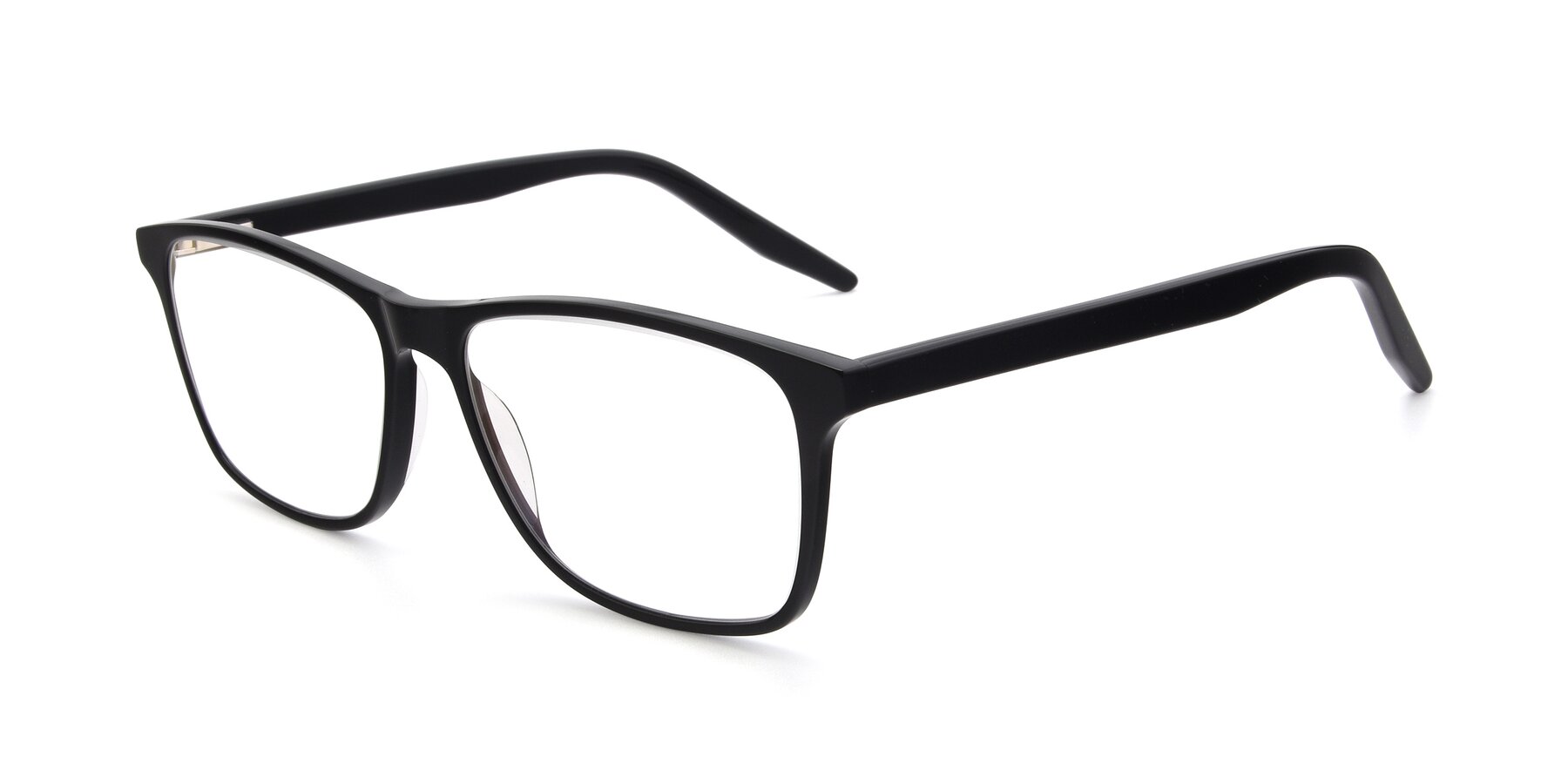 Angle of 17500 in Black with Clear Reading Eyeglass Lenses