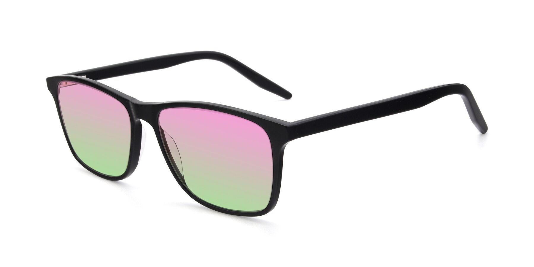 Angle of 17500 in Black with Pink / Green Gradient Lenses