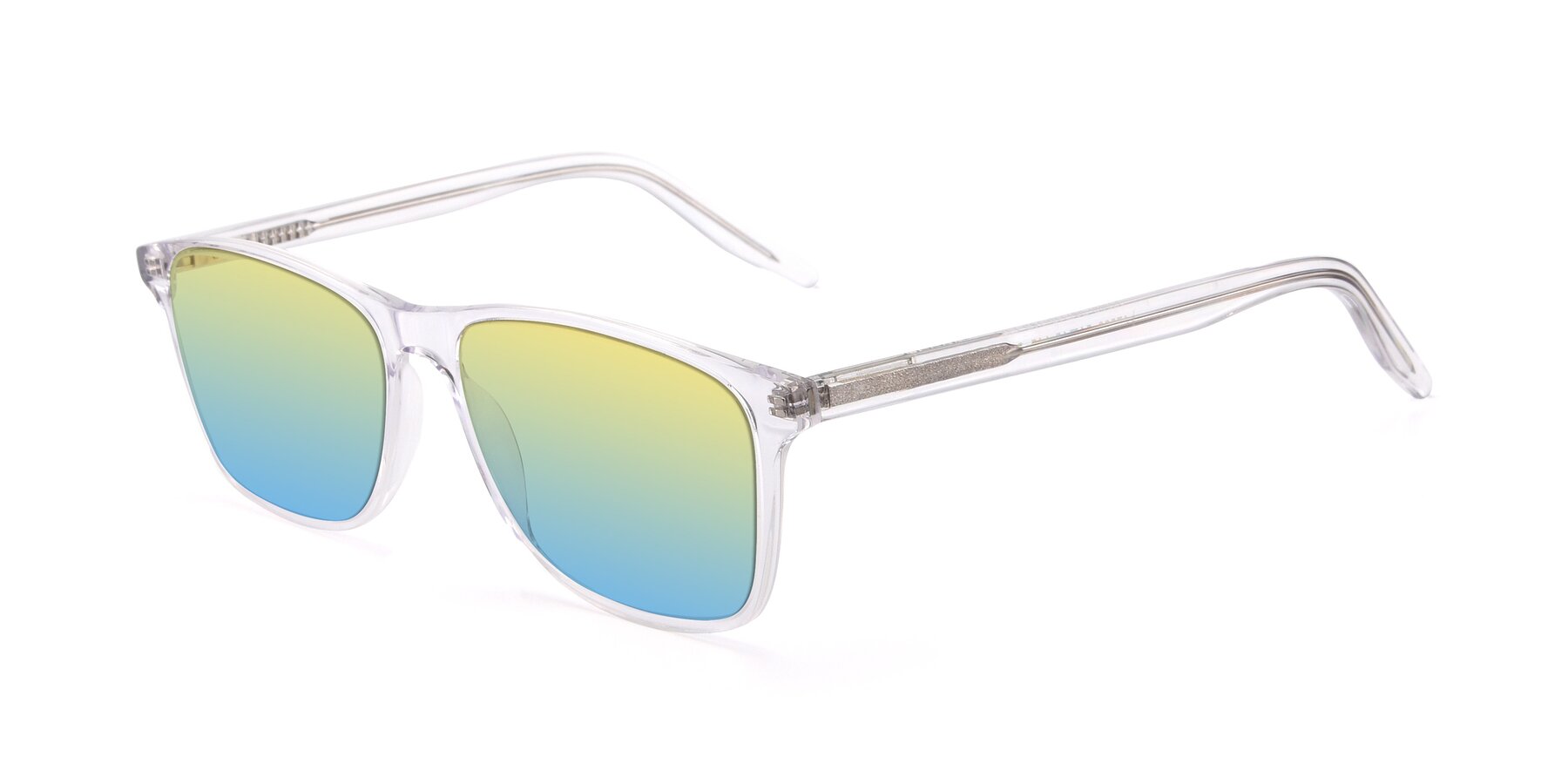 Angle of 17500 in Clear with Yellow / Blue Gradient Lenses