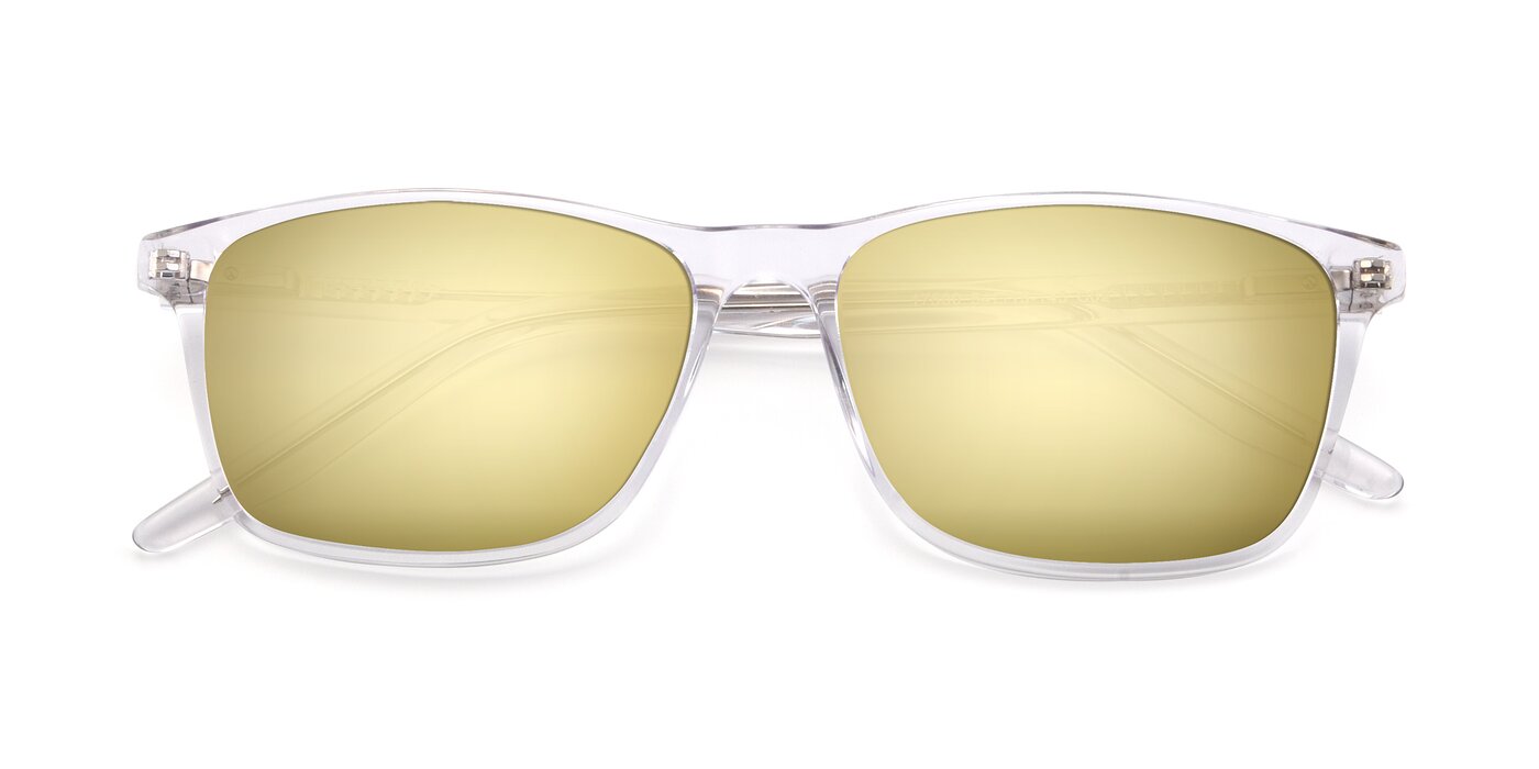 17500 - Clear Flash Mirrored Sunglasses