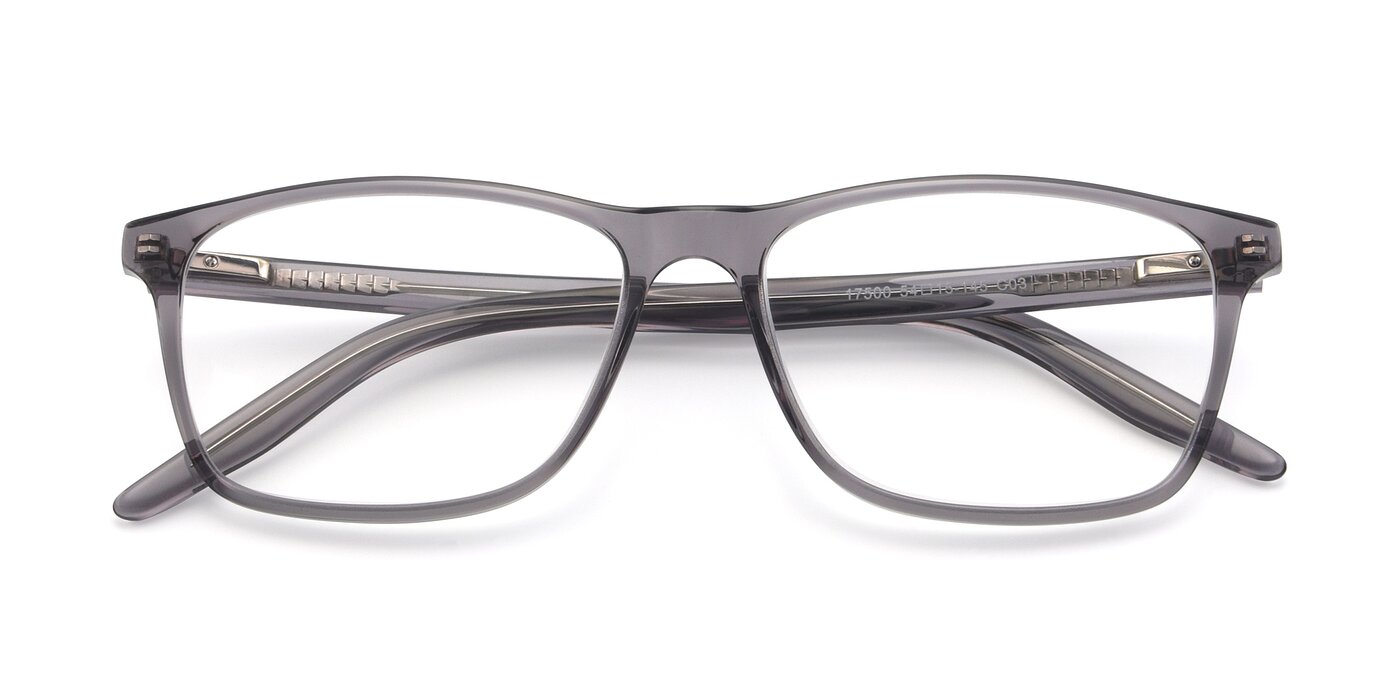 Gray Tortoise Wayfarer Classic Rectangle Eyeglasses Navarro 