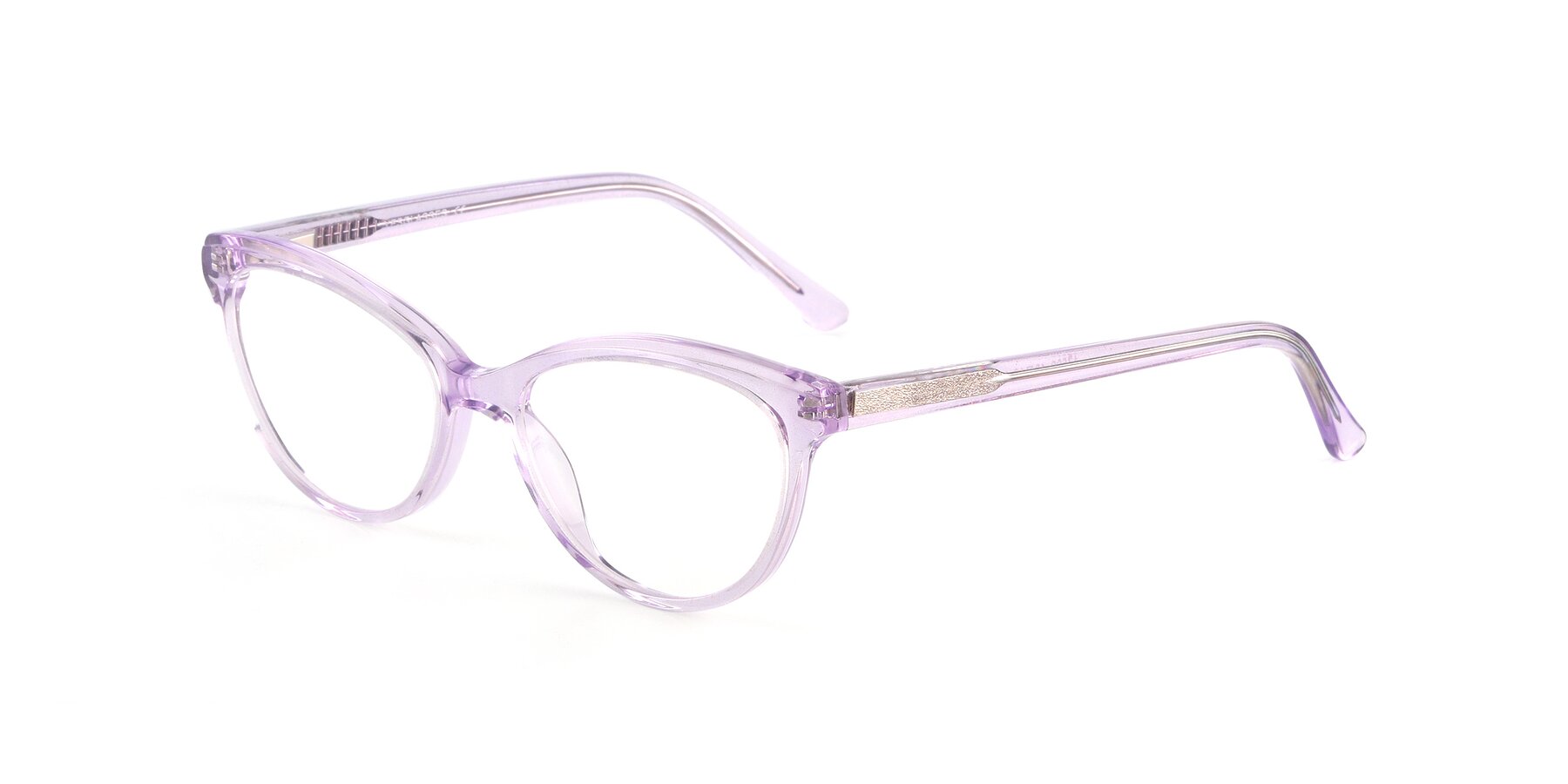 Angle of 17509 in Transparent Purple with Clear Blue Light Blocking Lenses
