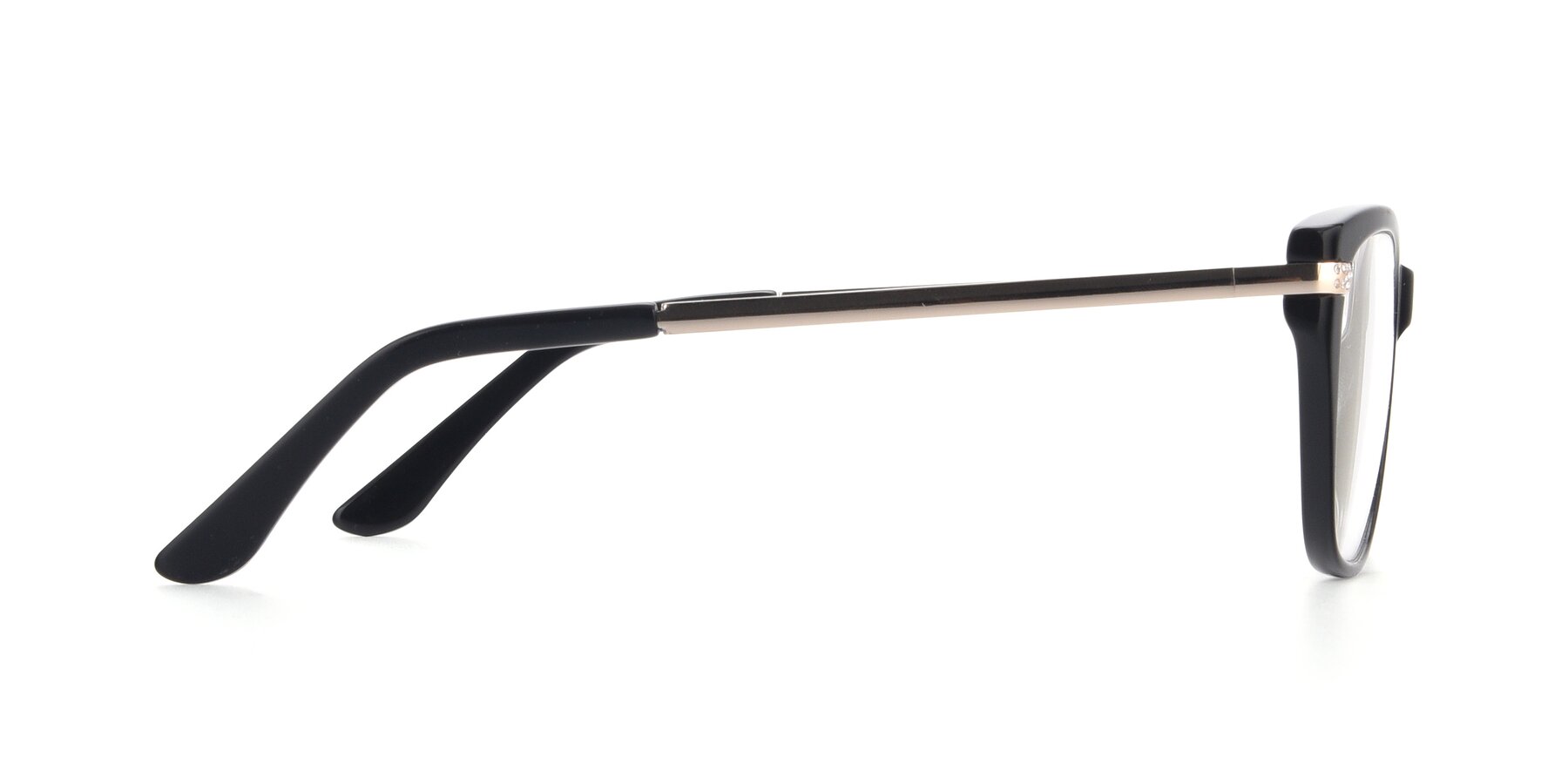 Side of 17515 in Black with Clear Eyeglass Lenses
