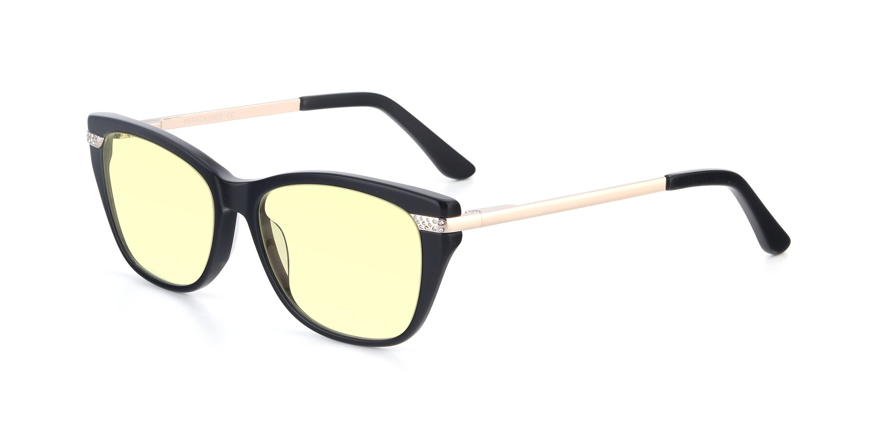Angle of 17515 in Black with Light Yellow Tinted Lenses