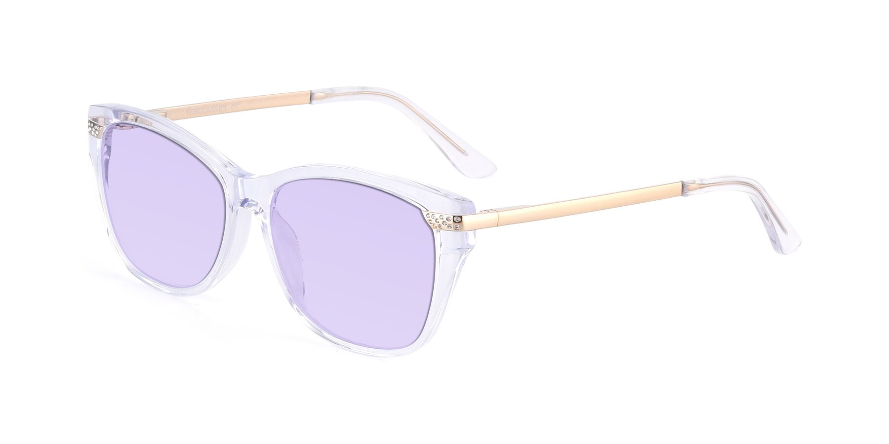 Angle of 17515 in Clear with Light Purple Tinted Lenses