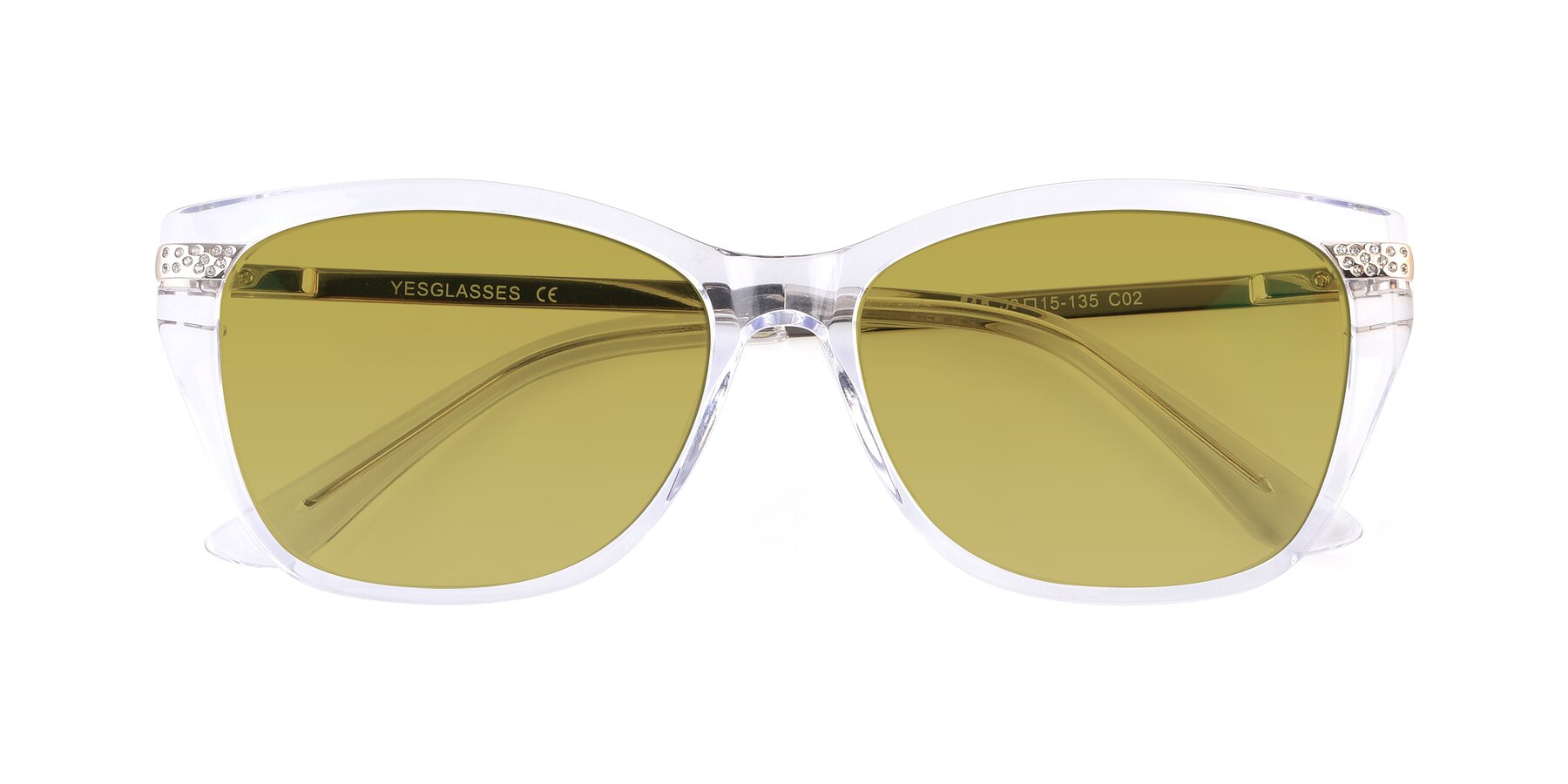 Folded Front of 17515 in Clear with Champagne Tinted Lenses