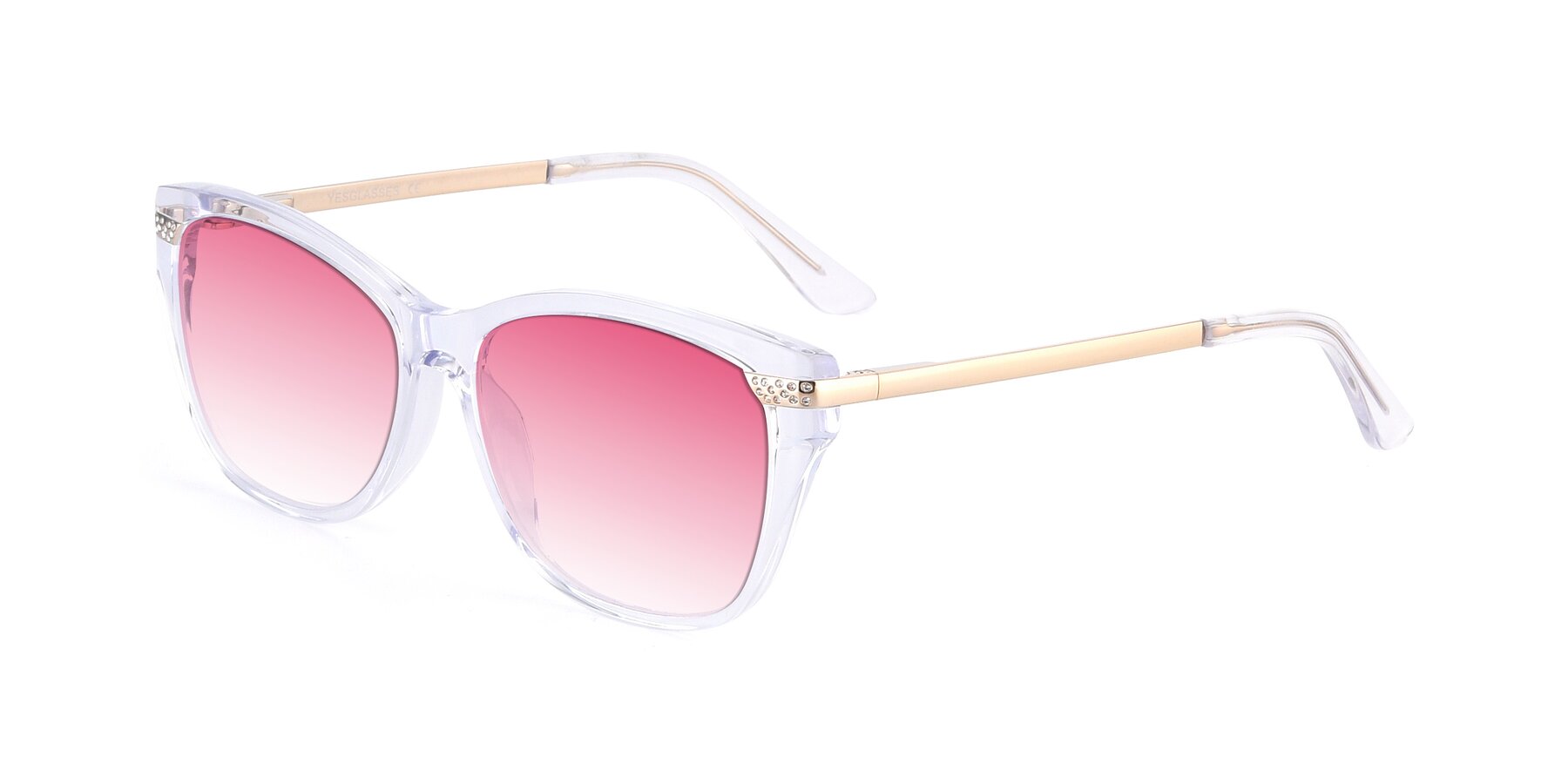 Angle of 17515 in Clear with Pink Gradient Lenses
