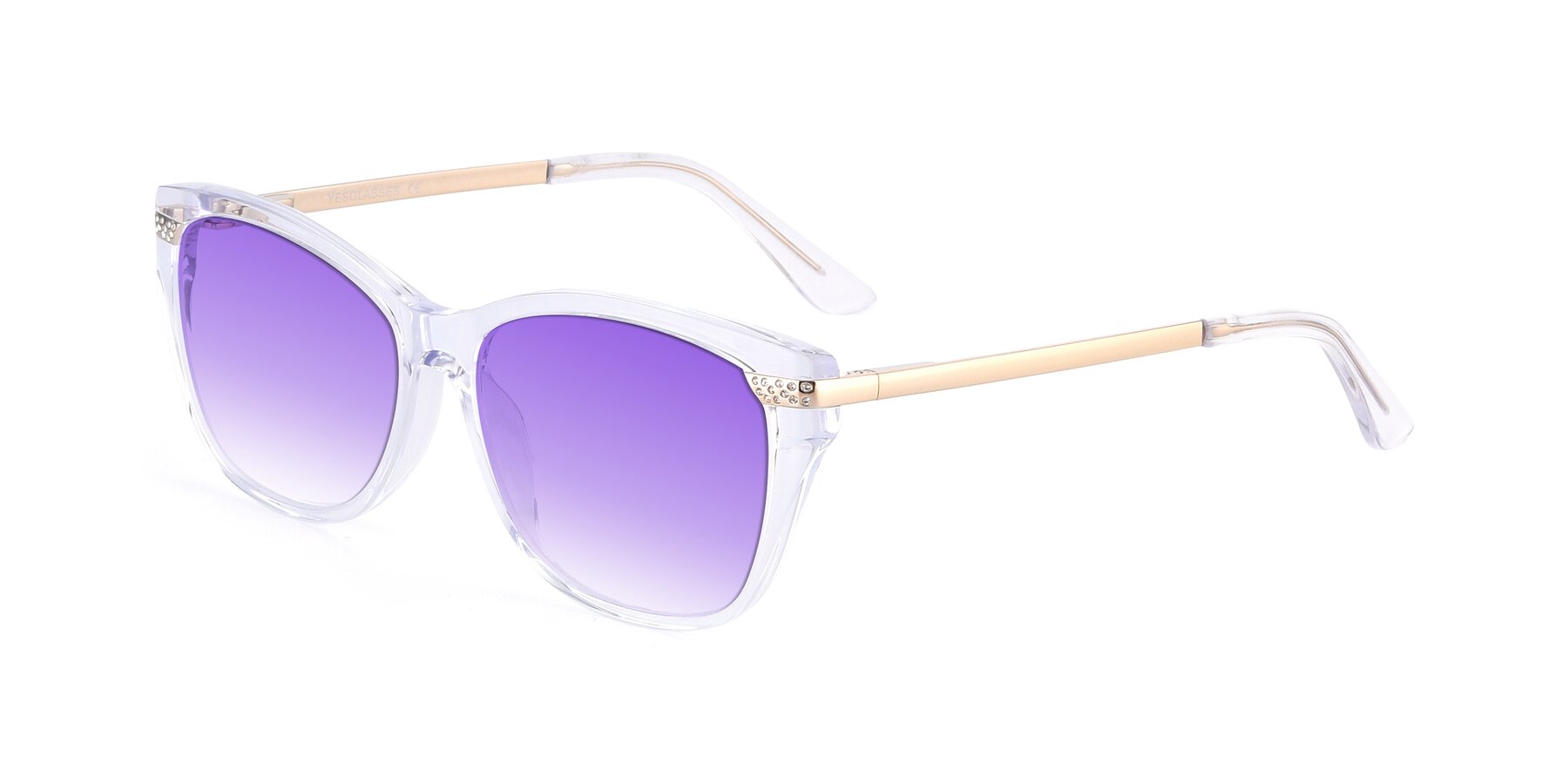 Angle of 17515 in Clear with Purple Gradient Lenses