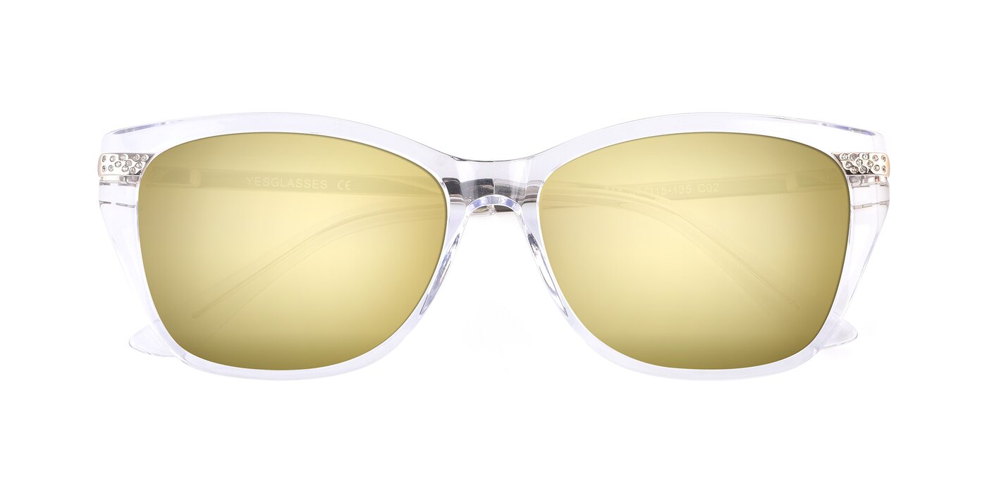 17515 - Clear Flash Mirrored Sunglasses
