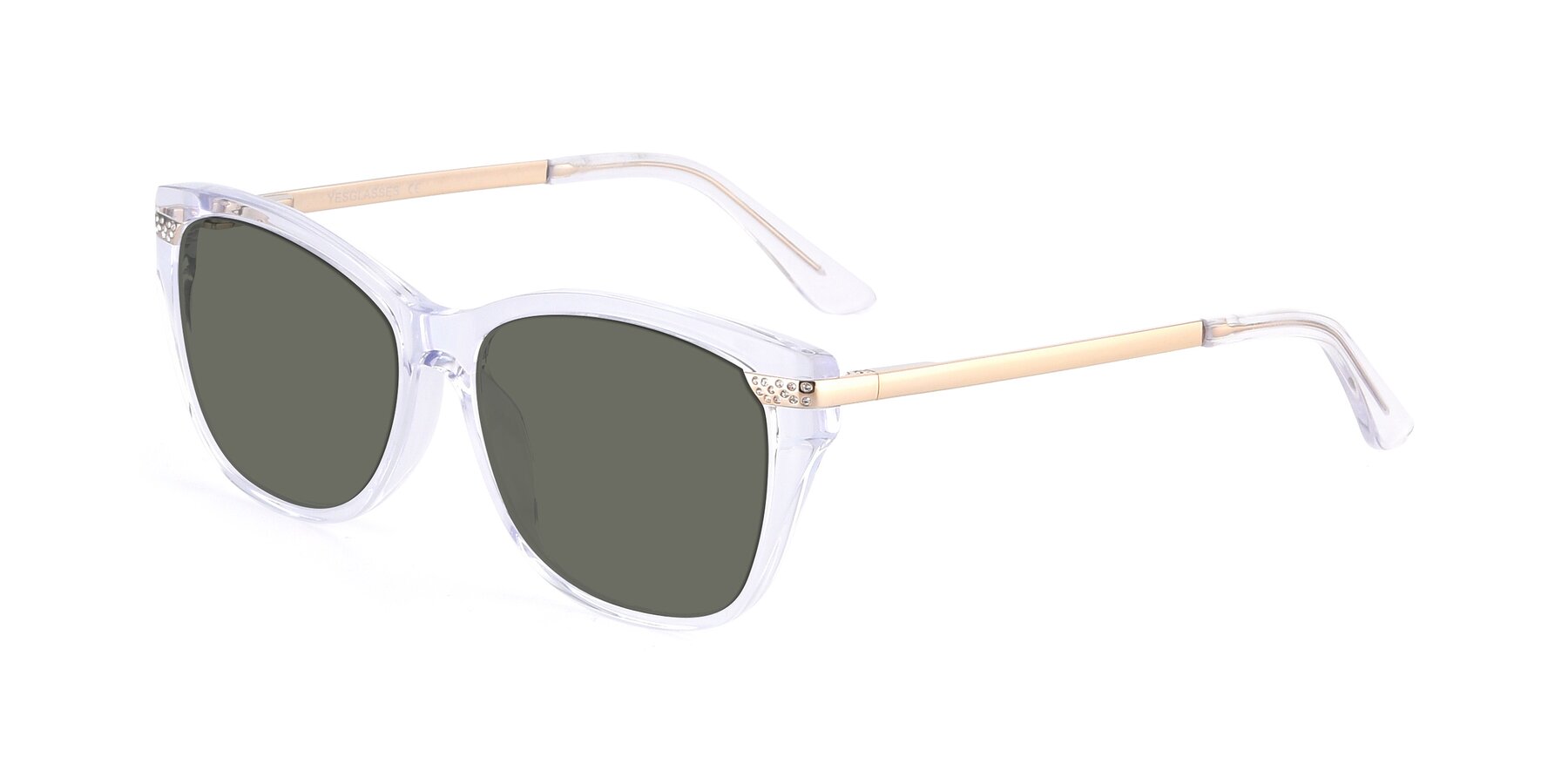 Angle of 17515 in Clear with Gray Polarized Lenses