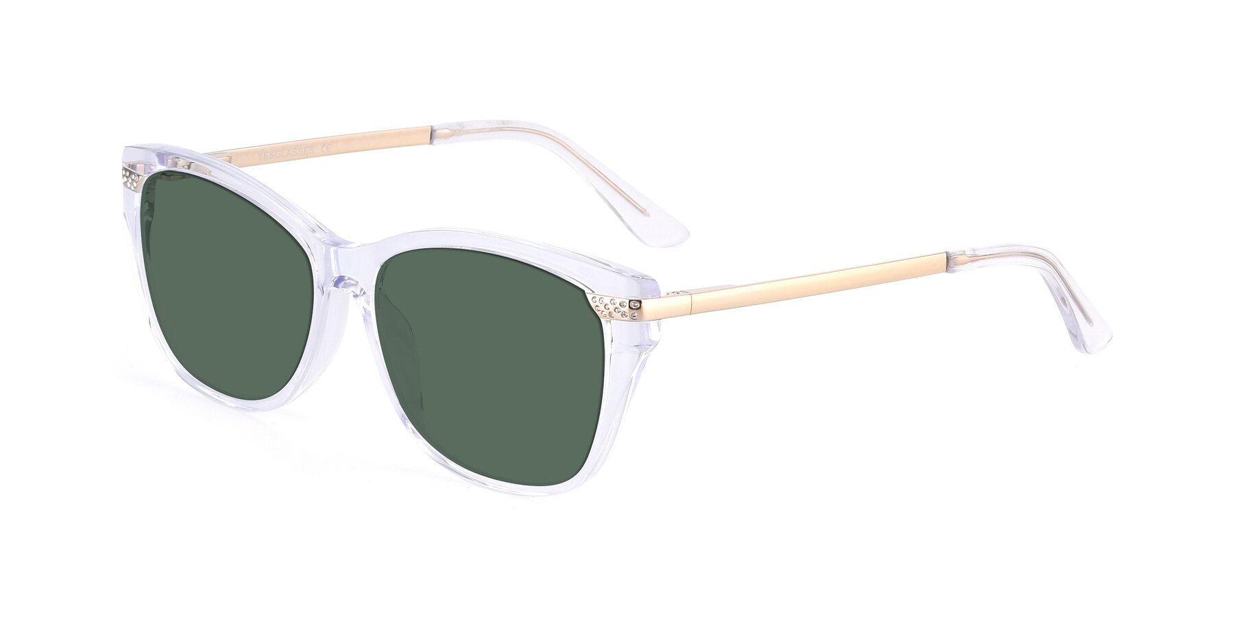 Angle of 17515 in Clear with Green Polarized Lenses